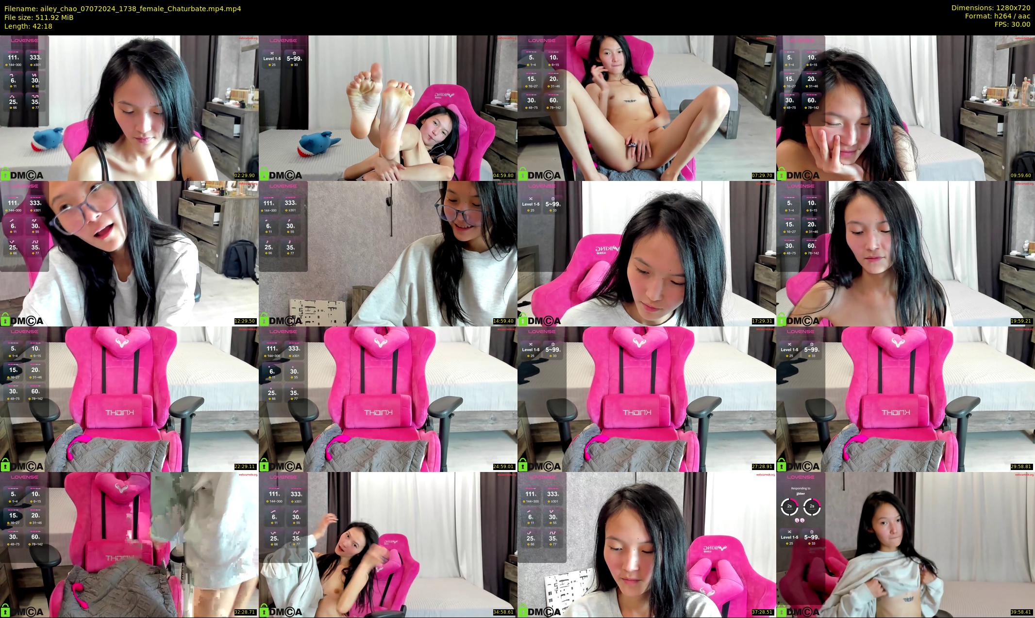 ailey_chao — 43 minute Chaturbate female cam show recording, 720p, Jul 7, 2024