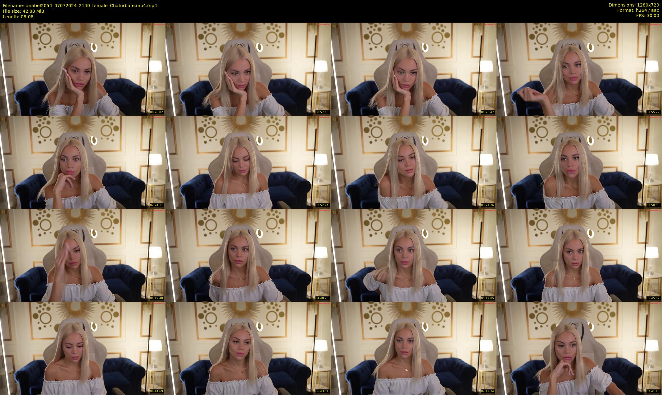 anabel2054 — 9 minute Chaturbate female cam show recording, 720p, Jul 7, 2024