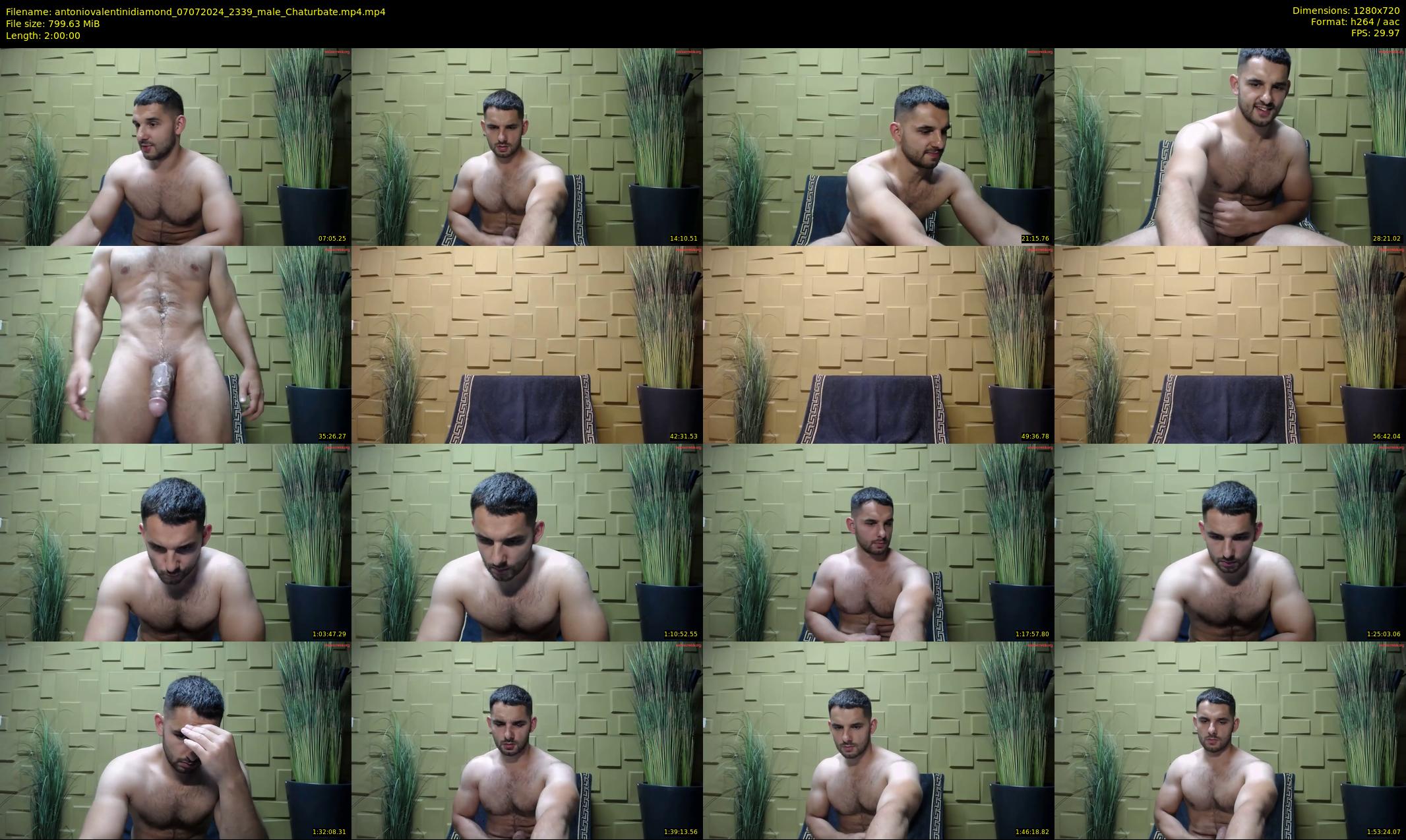 antoniovalentinidiamond — 120 minute Chaturbate male cam show recording, 720p, Jul 7, 2024