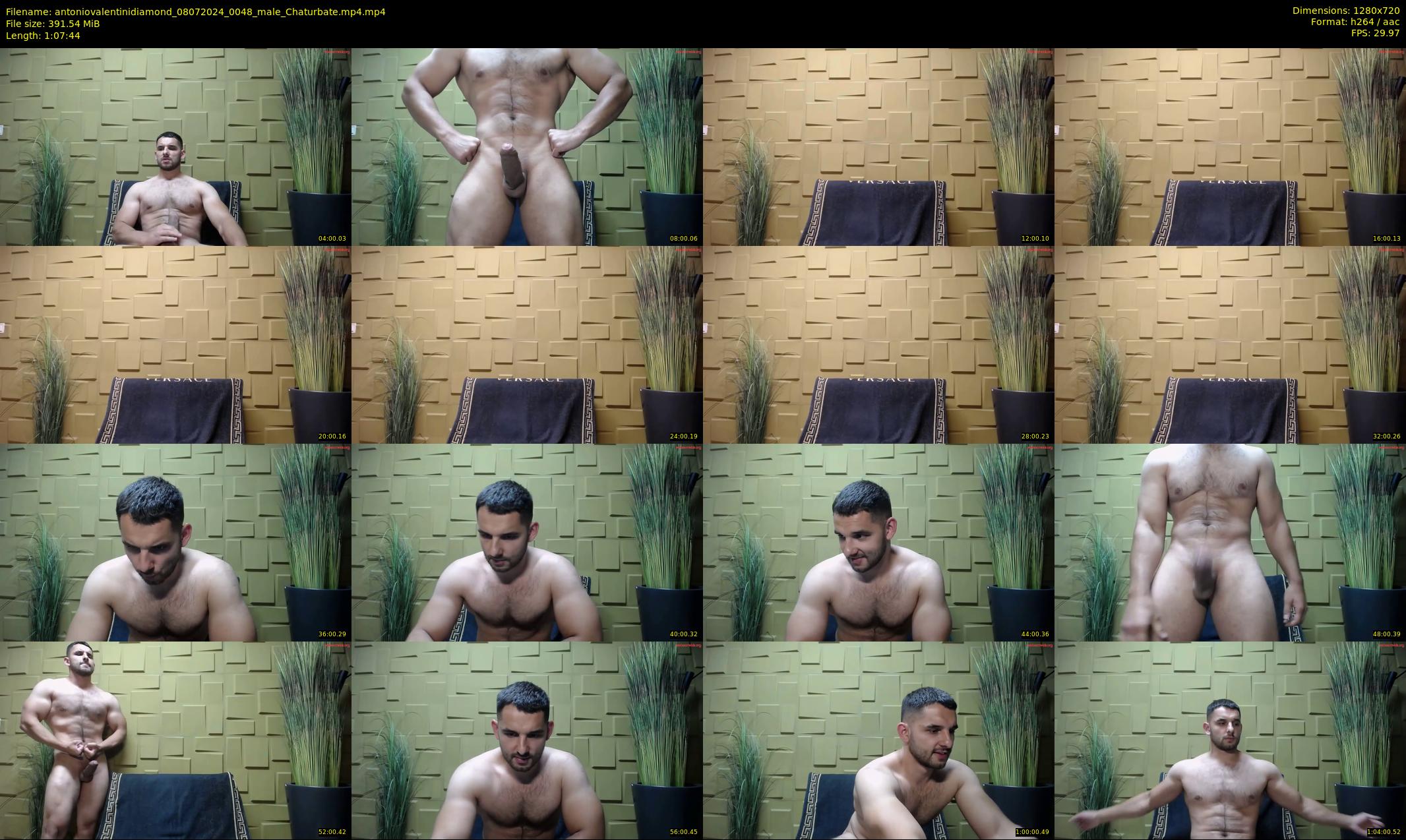 antoniovalentinidiamond — 68 minute Chaturbate male cam show recording, 720p, Jul 8, 2024