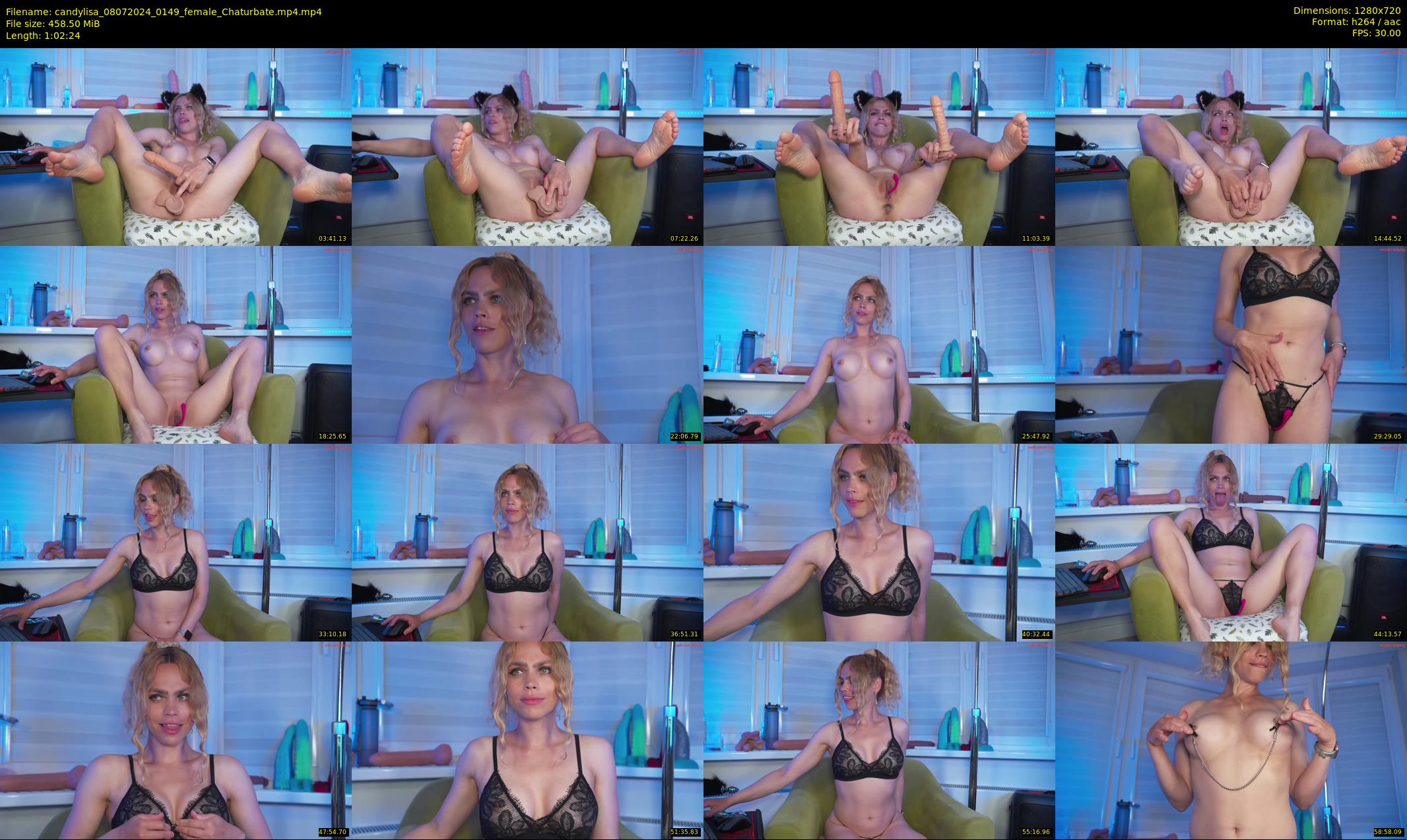 candylisa — 63 minute Chaturbate female cam show recording, 720p, Jul 8, 2024