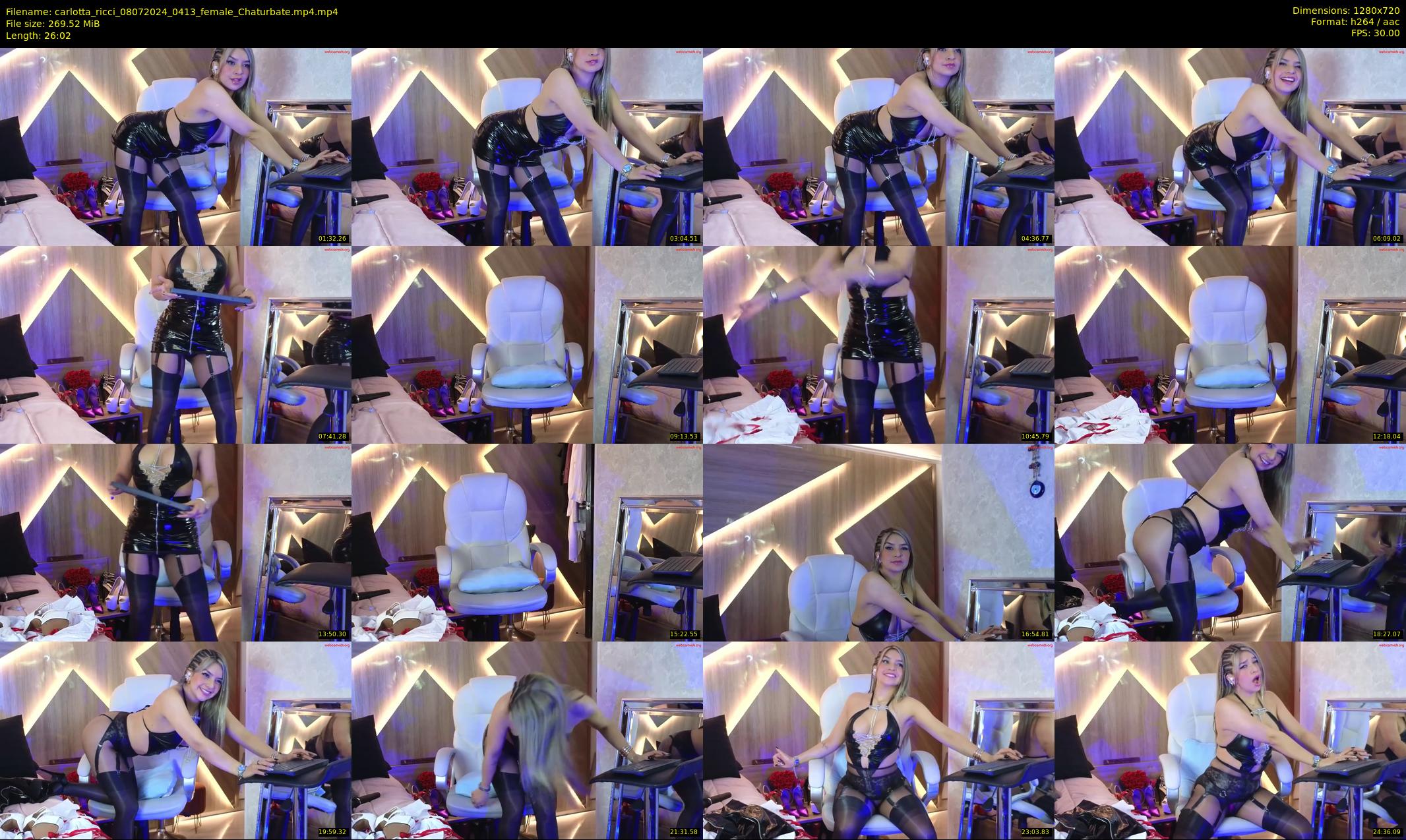 carlotta_ricci — 27 minute Chaturbate female cam show recording, 720p, Jul 8, 2024