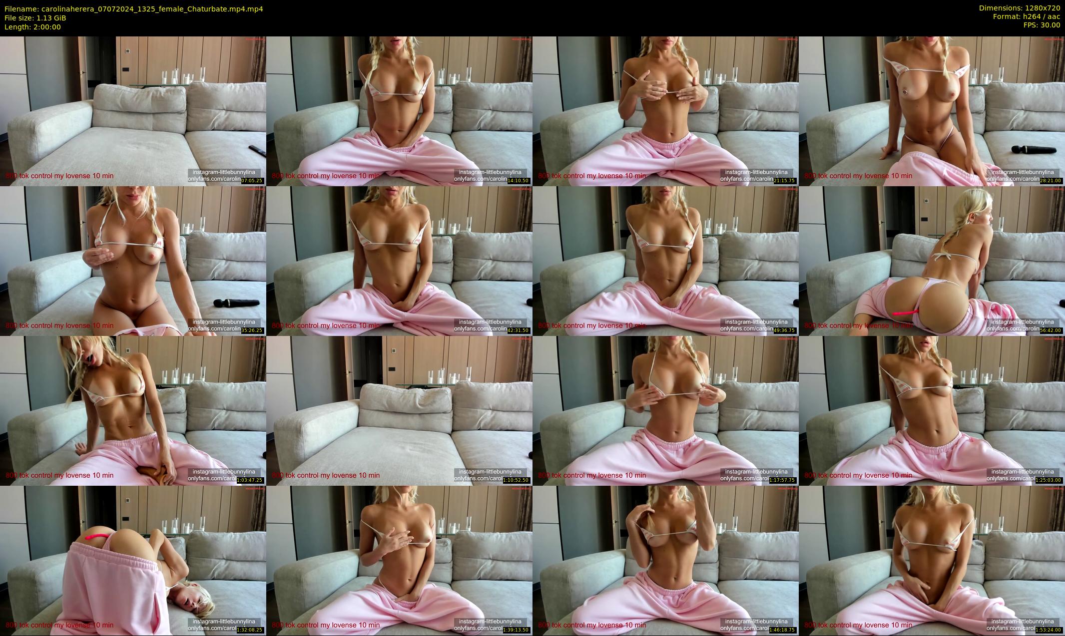 carolinaherera — 120 minute Chaturbate female cam show recording, 720p, Jul 7, 2024