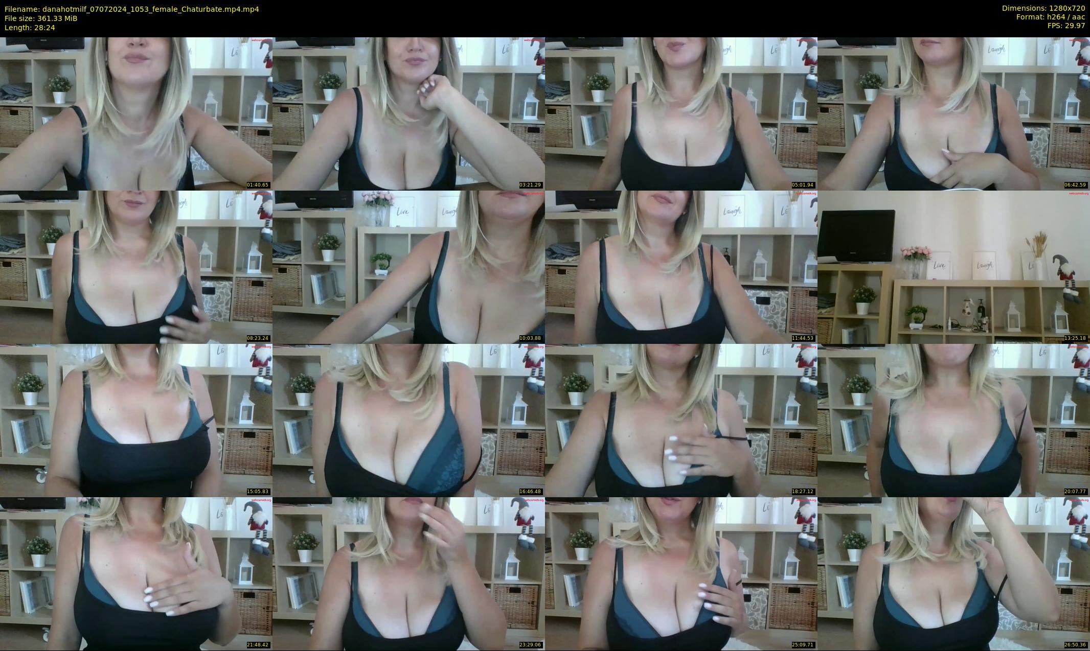 danahotmilf — 29 minute Chaturbate female cam show recording, 720p, Jul 7, 2024