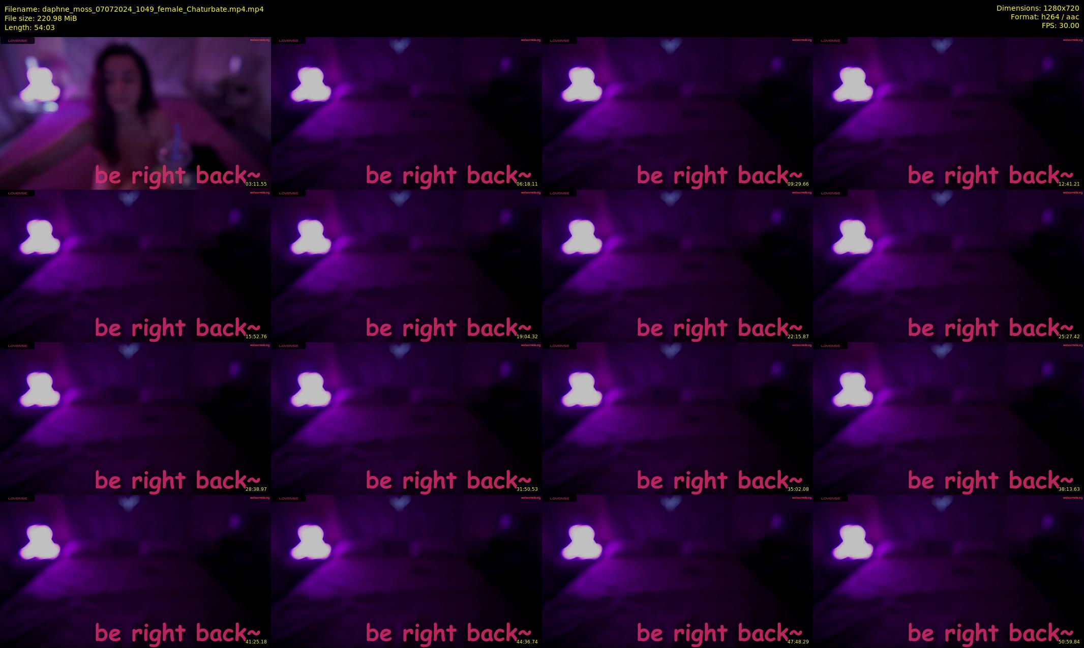 daphne_moss — 55 minute Chaturbate female cam show recording, 720p, Jul 7, 2024