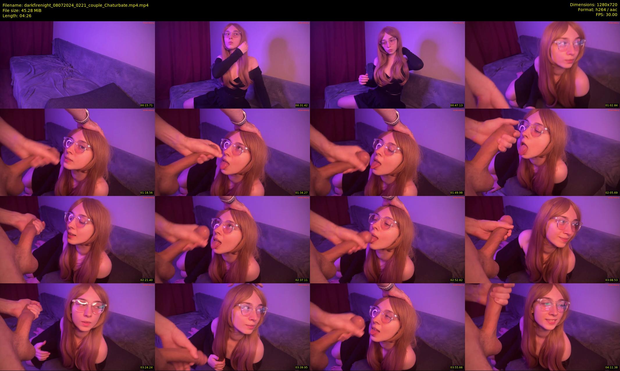 darkfirenight — 5 minute Chaturbate couple cam show recording, 720p, Jul 8, 2024