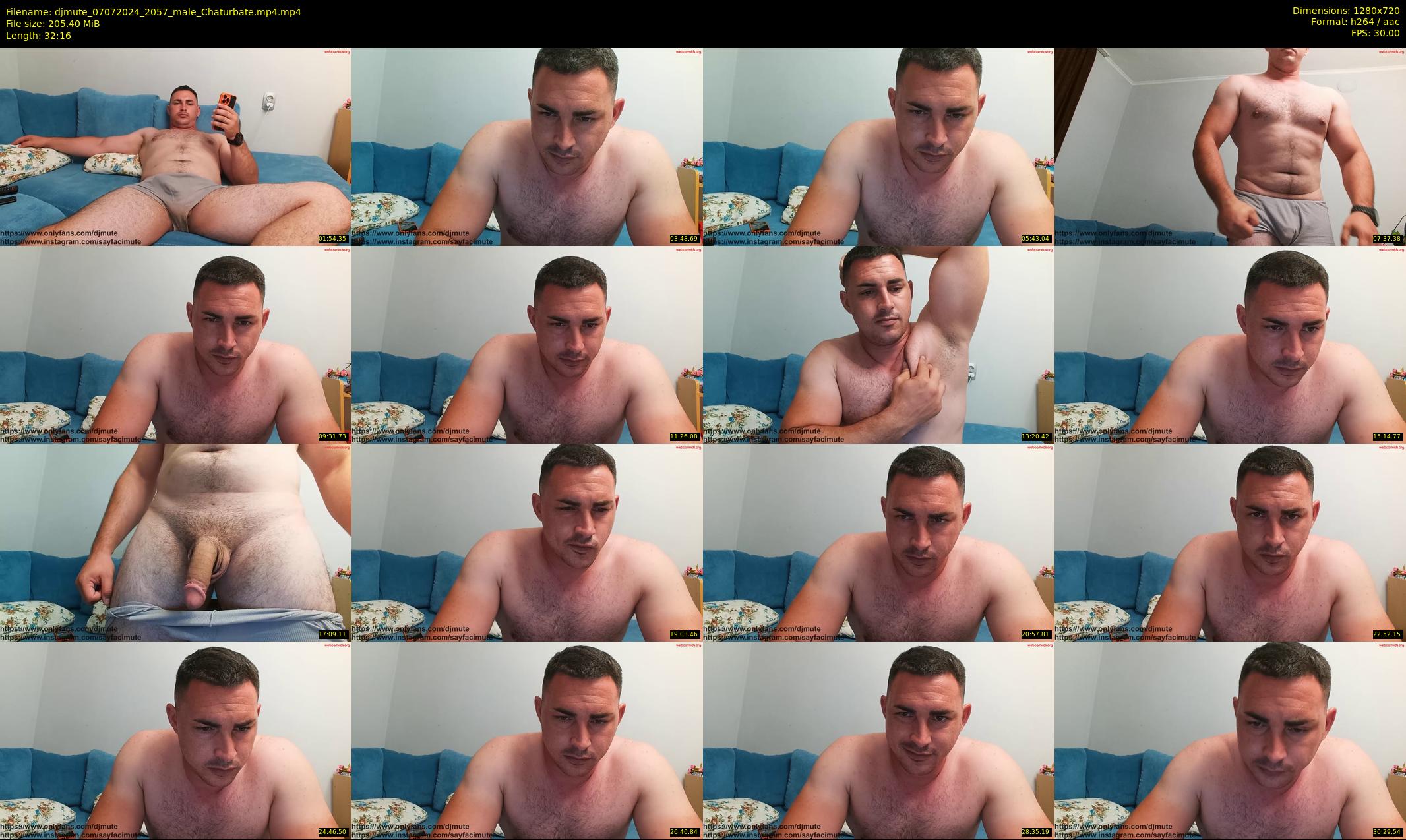 djmute — 33 minute Chaturbate male cam show recording, 720p, Jul 7, 2024