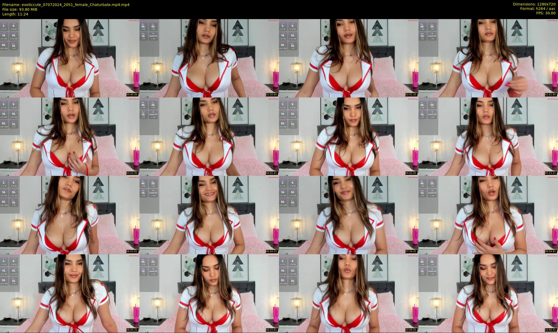 exoticcute — 12 minute Chaturbate female cam show recording, 720p, Jul 7, 2024