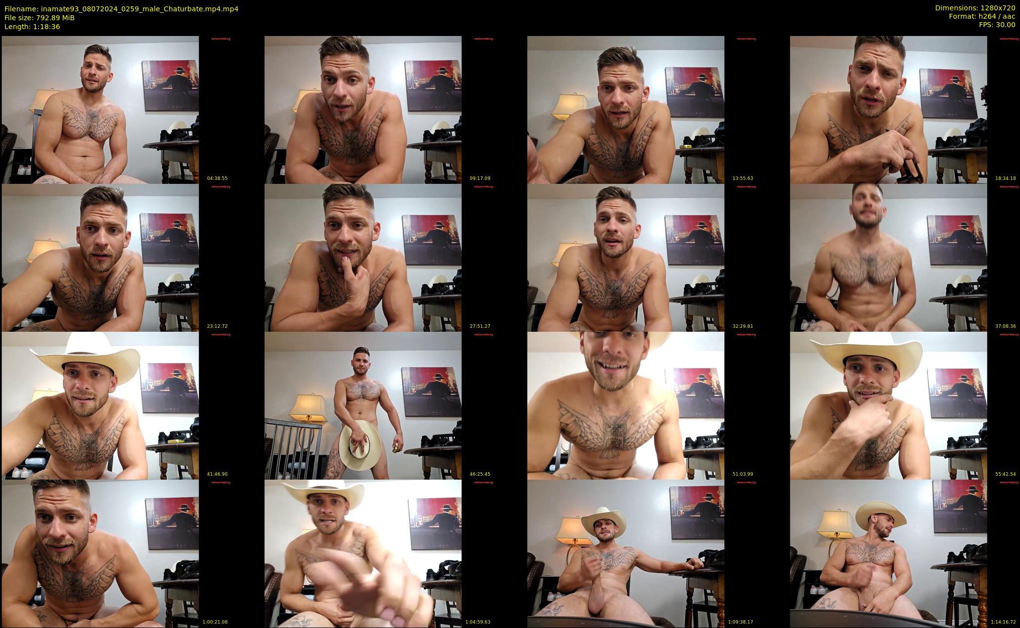 inamate93 — 79 minute Chaturbate male cam show recording, 720p, Jul 8, 2024