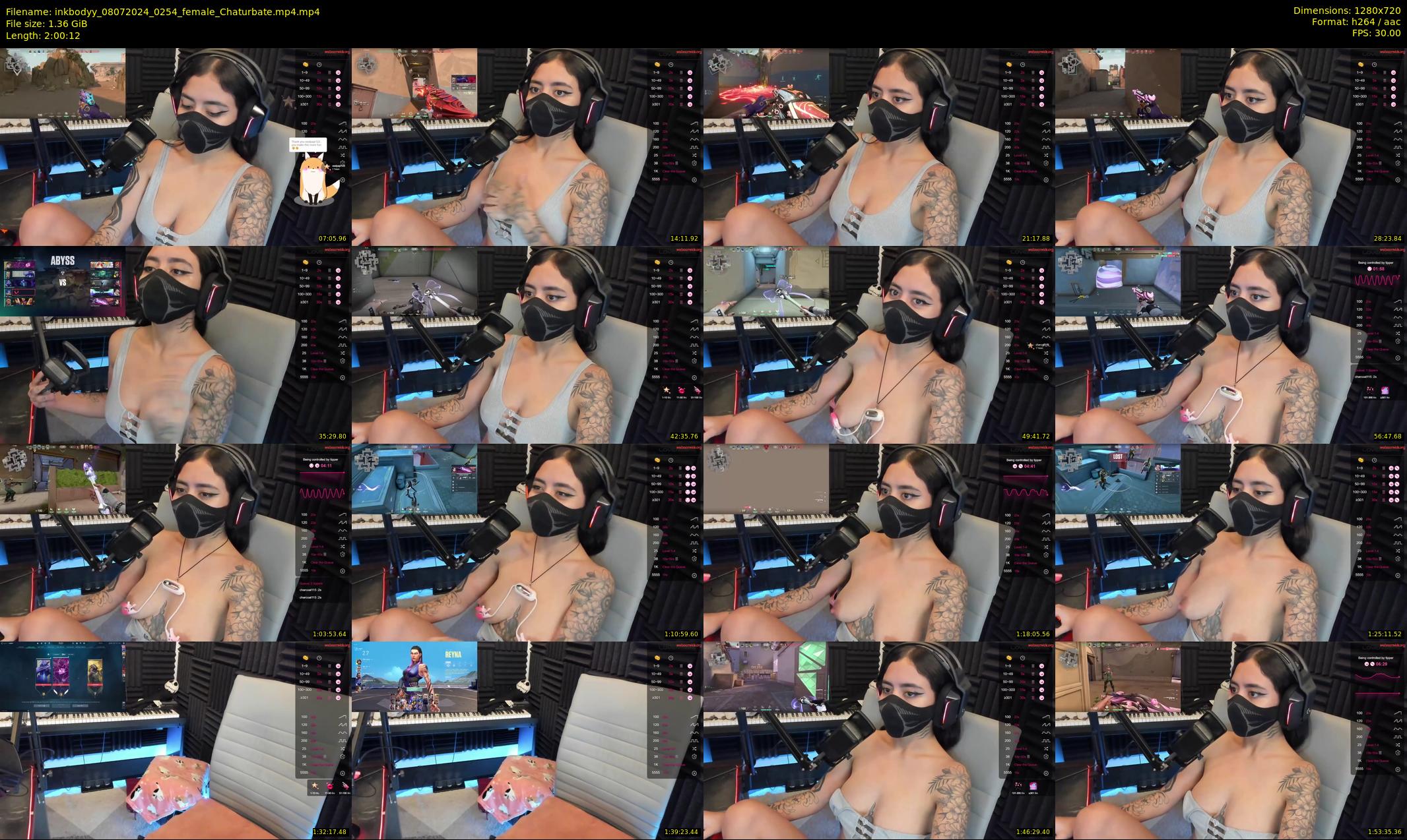 inkbodyy — 121 minute Chaturbate female cam show recording, 720p, Jul 8, 2024