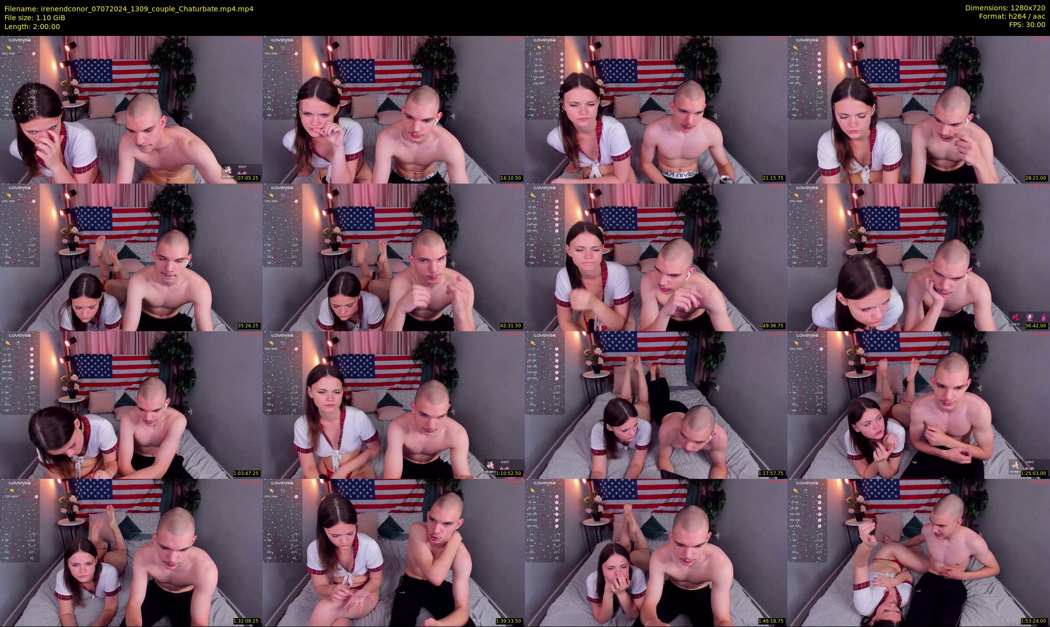 irenendconor — 120 minute Chaturbate couple cam show recording, 720p, Jul 7, 2024