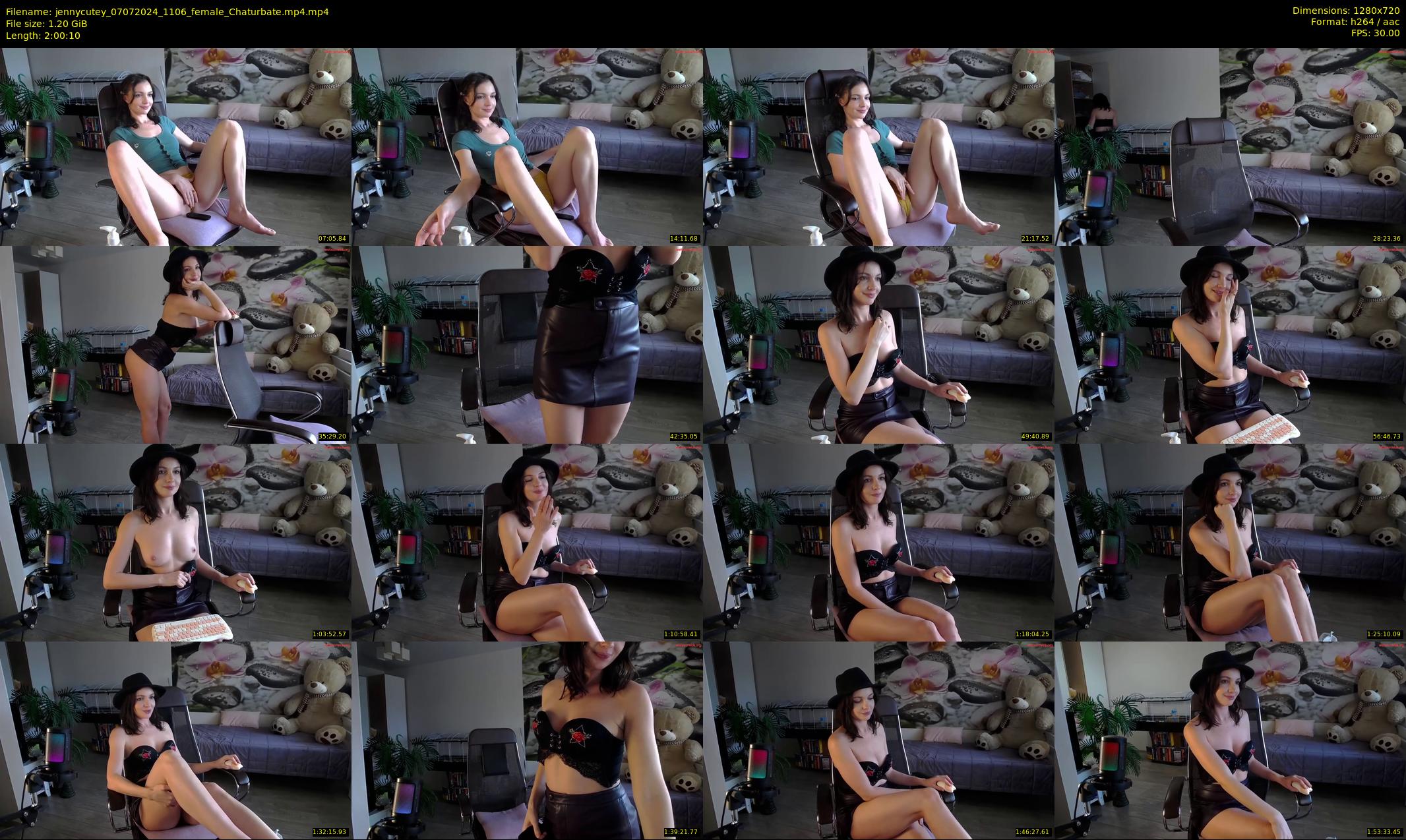 jennycutey — 121 minute Chaturbate female cam show recording, 720p, Jul 7, 2024
