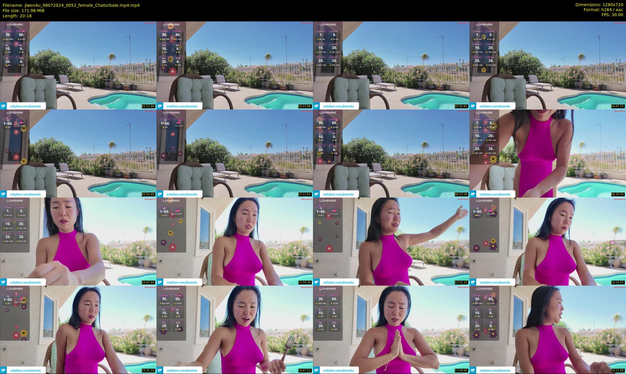 jiwon4u — 21 minute Chaturbate female cam show recording, 720p, Jul 8, 2024