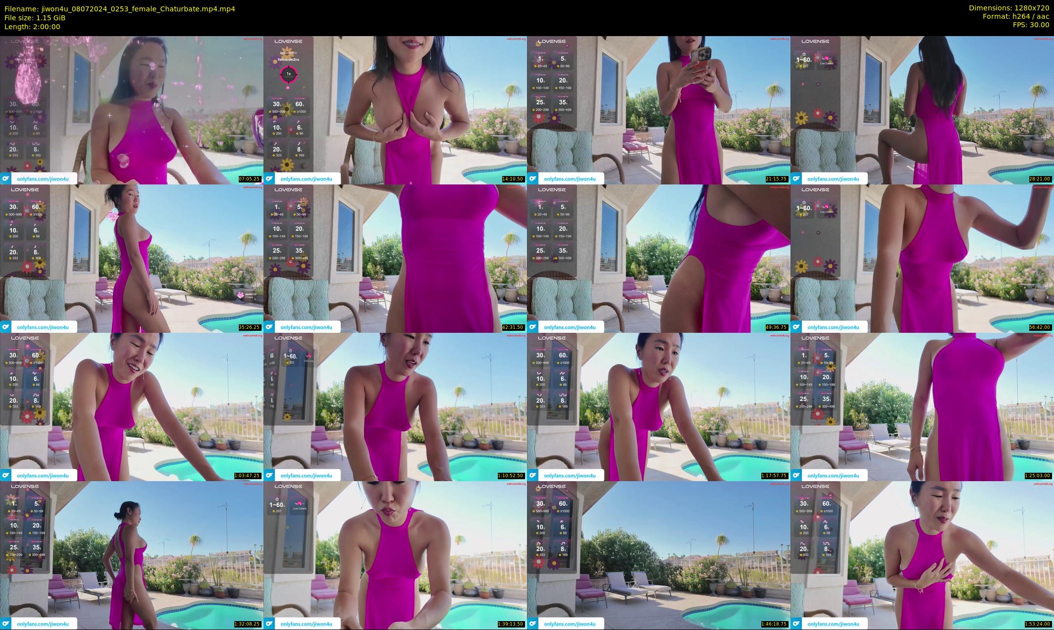 jiwon4u — 120 minute Chaturbate female cam show recording, 720p, Jul 8, 2024