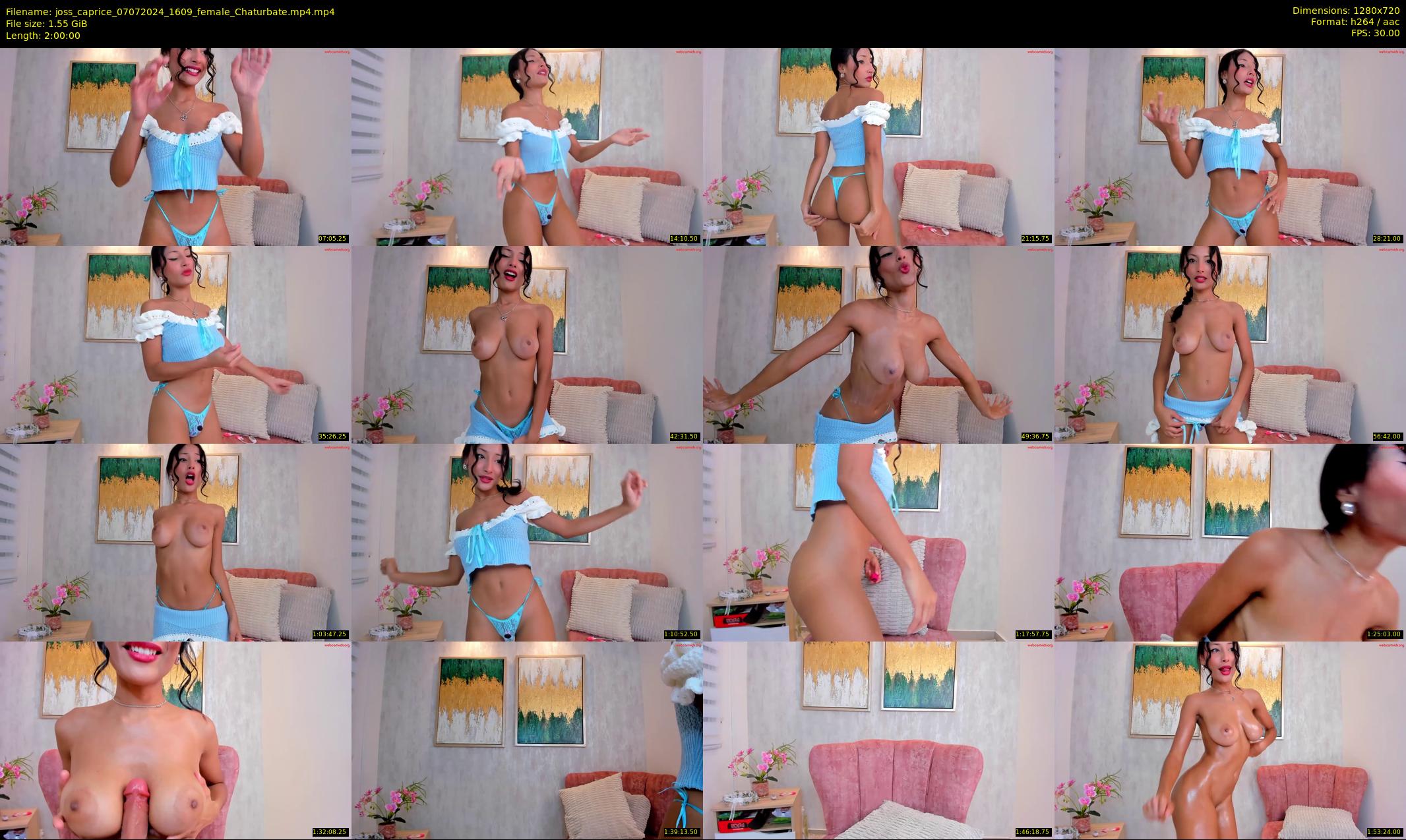 joss_caprice — 120 minute Chaturbate female cam show recording, 720p, Jul 7, 2024