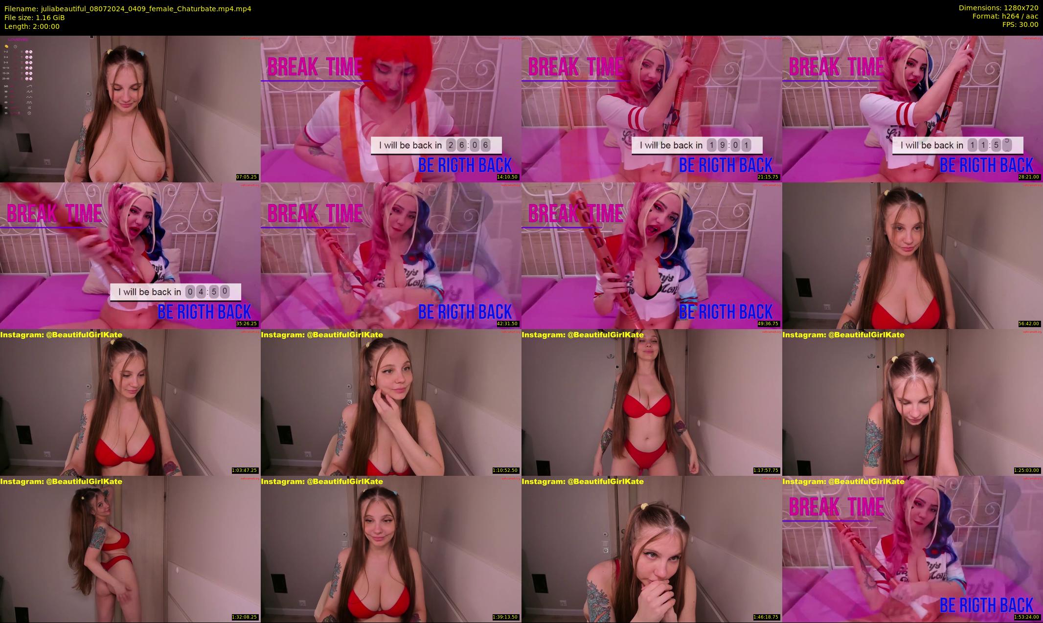 juliabeautiful — 120 minute Chaturbate female cam show recording, 720p, Jul 8, 2024