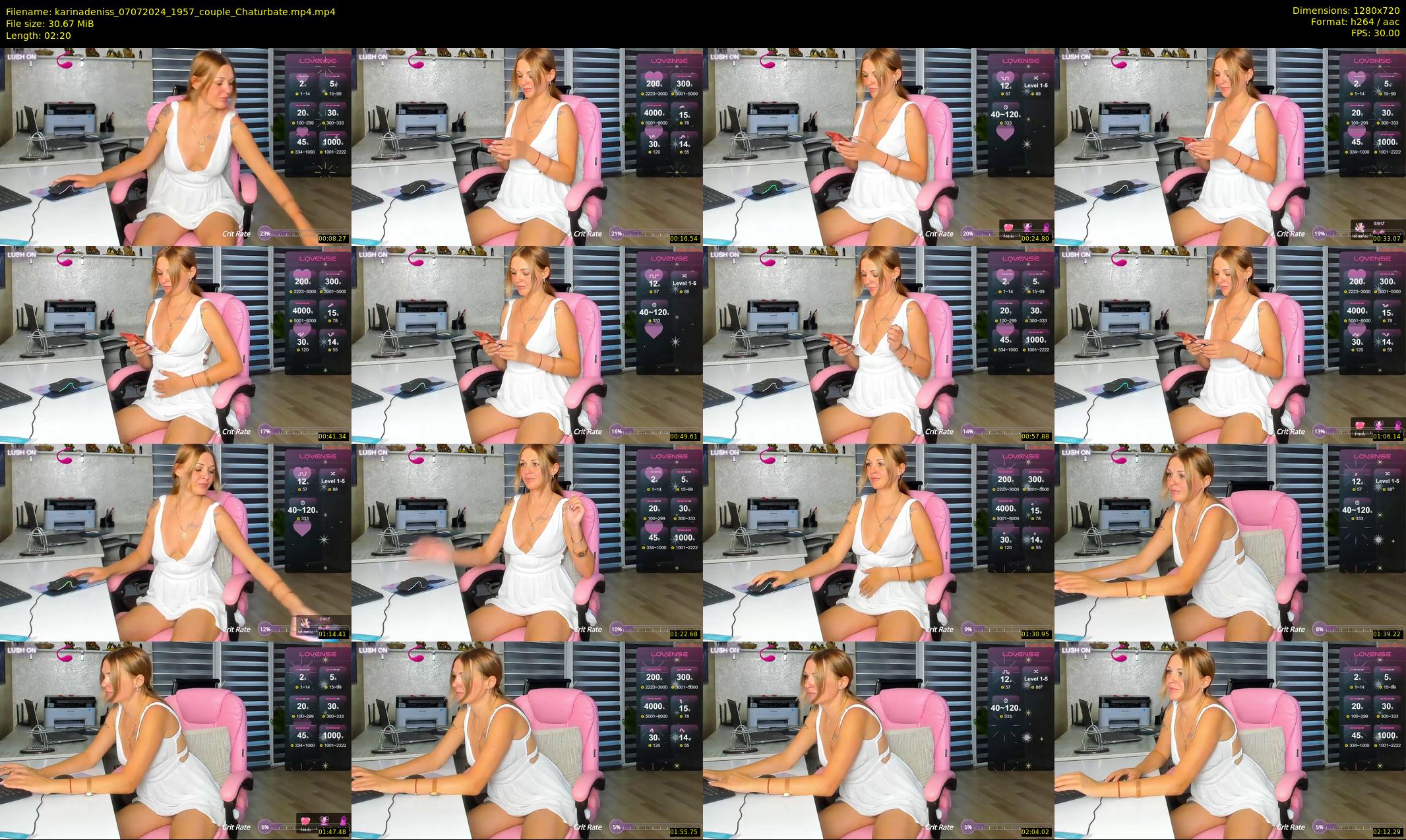 karinadeniss — 3 minute Chaturbate couple cam show recording, 720p, Jul 7, 2024