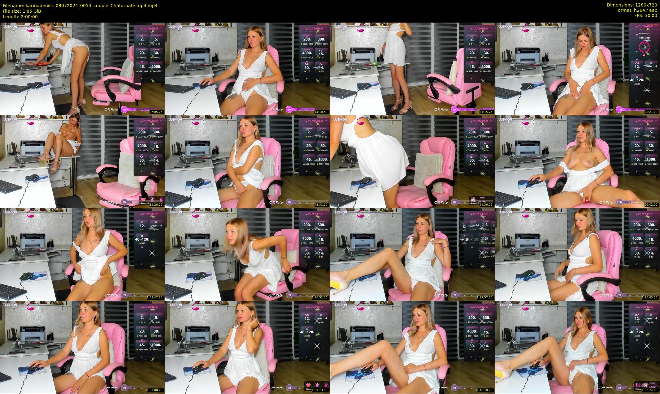 karinadeniss — 120 minute Chaturbate couple cam show recording, 720p, Jul 8, 2024