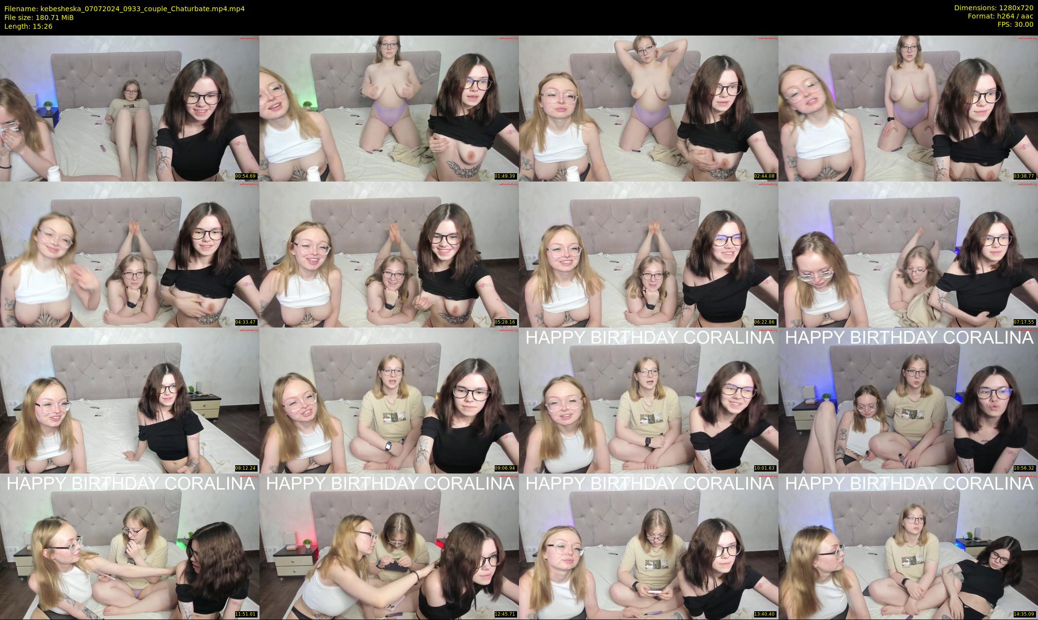 kebesheska — 16 minute Chaturbate couple cam show recording, 720p, Jul 7, 2024
