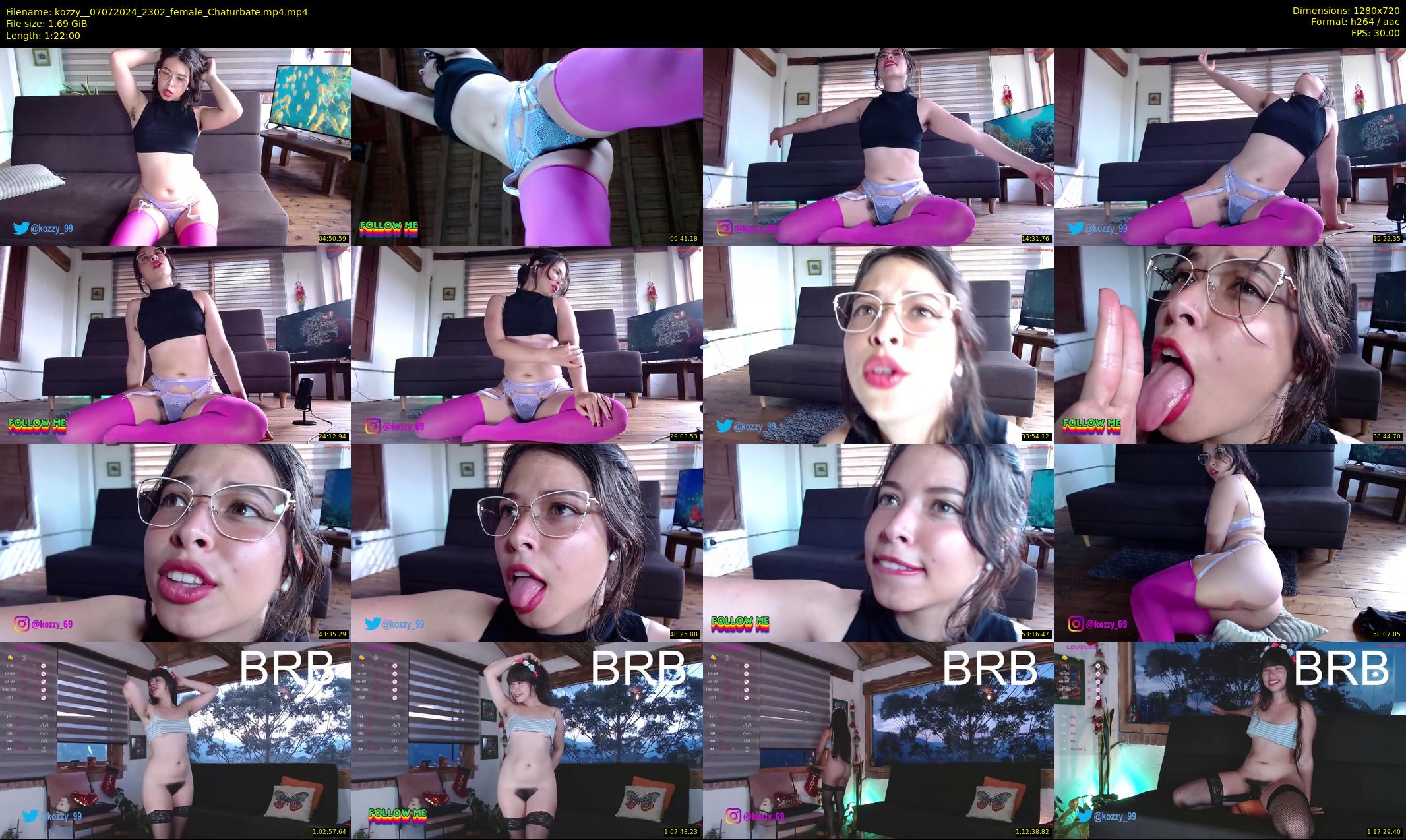 kozzy_ — 82 minute Chaturbate female cam show recording, 720p, Jul 7, 2024