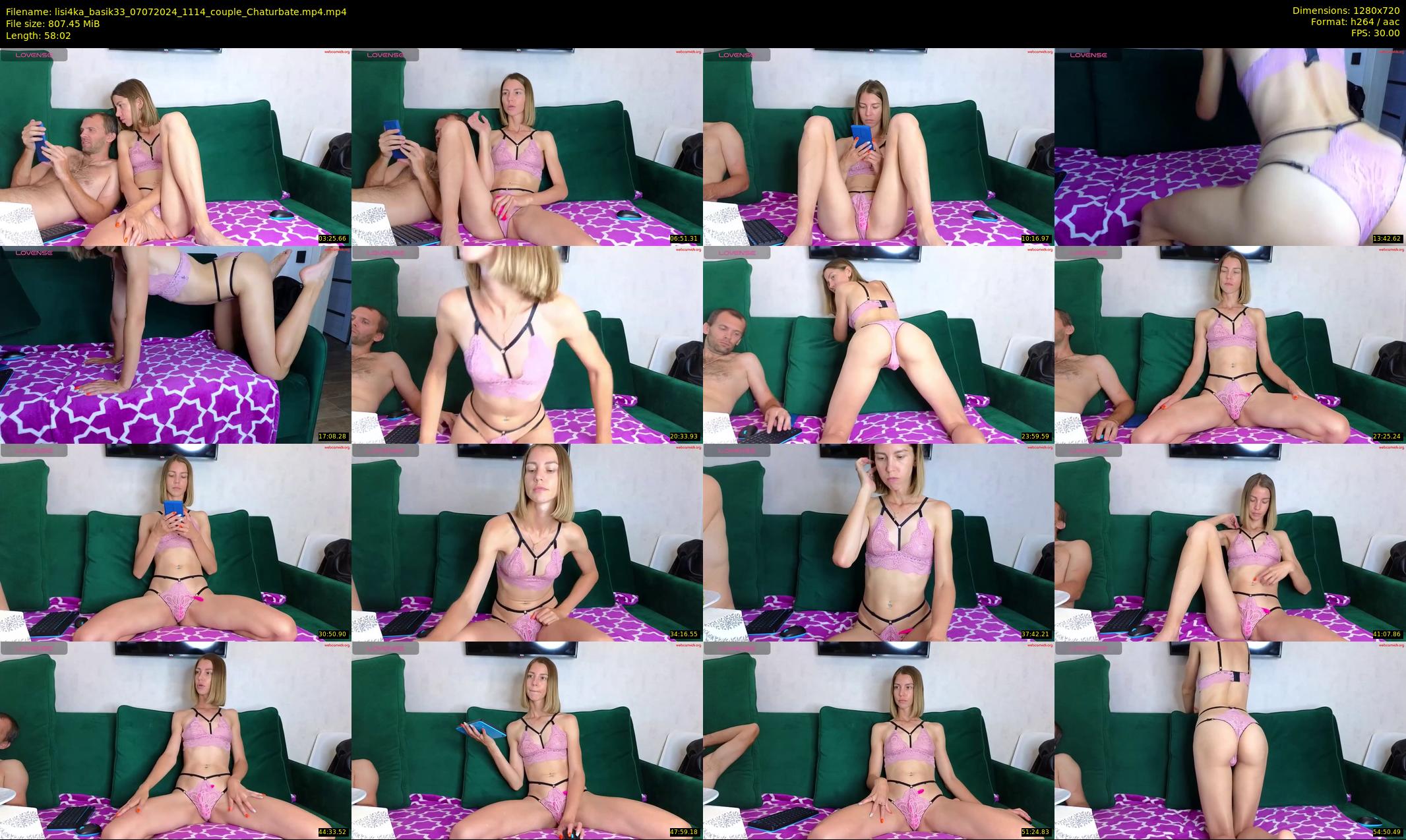 lisi4ka_basik33 — 59 minute Chaturbate couple cam show recording, 720p, Jul 7, 2024