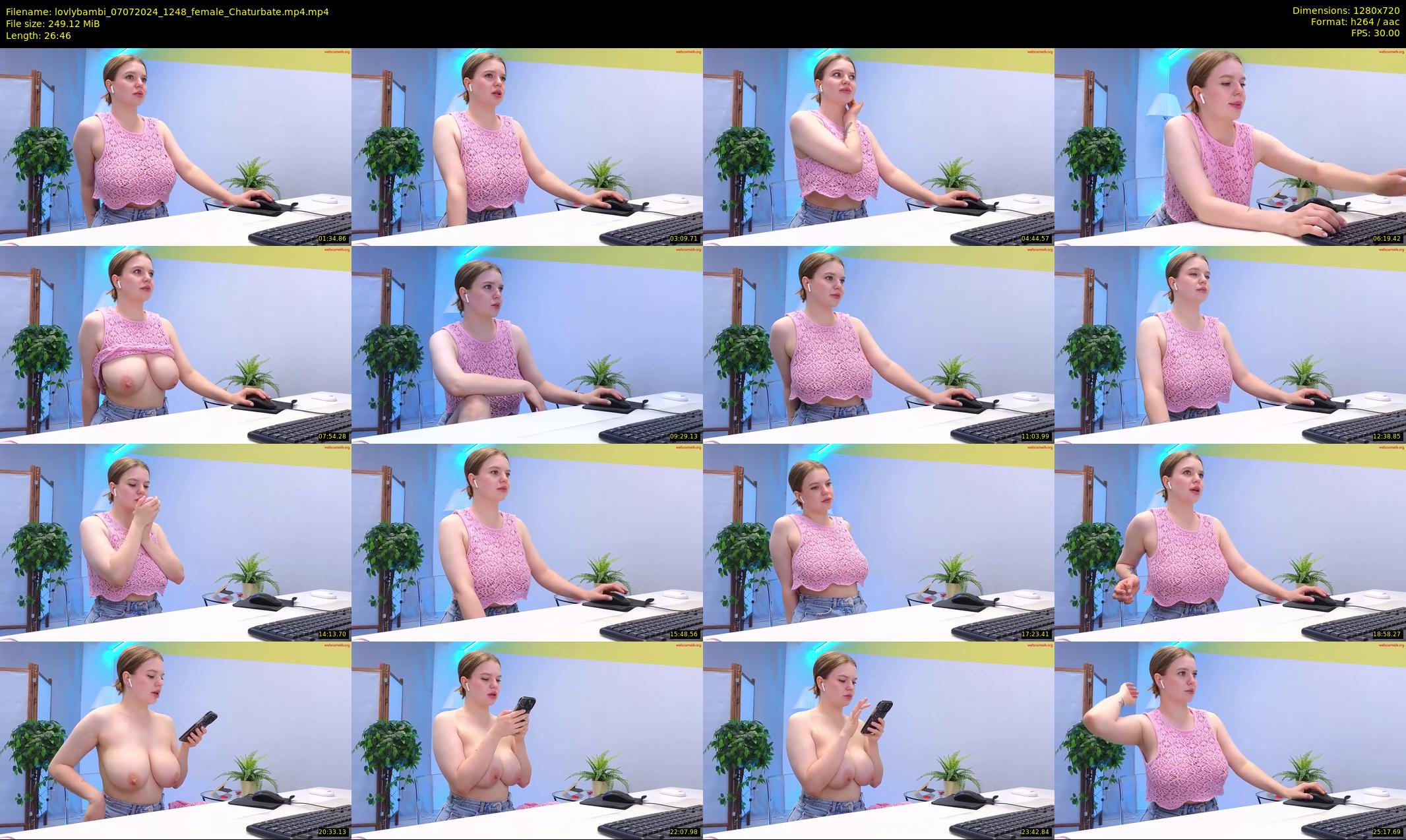 lovlybambi — 27 minute Chaturbate female cam show recording, 720p, Jul 7, 2024