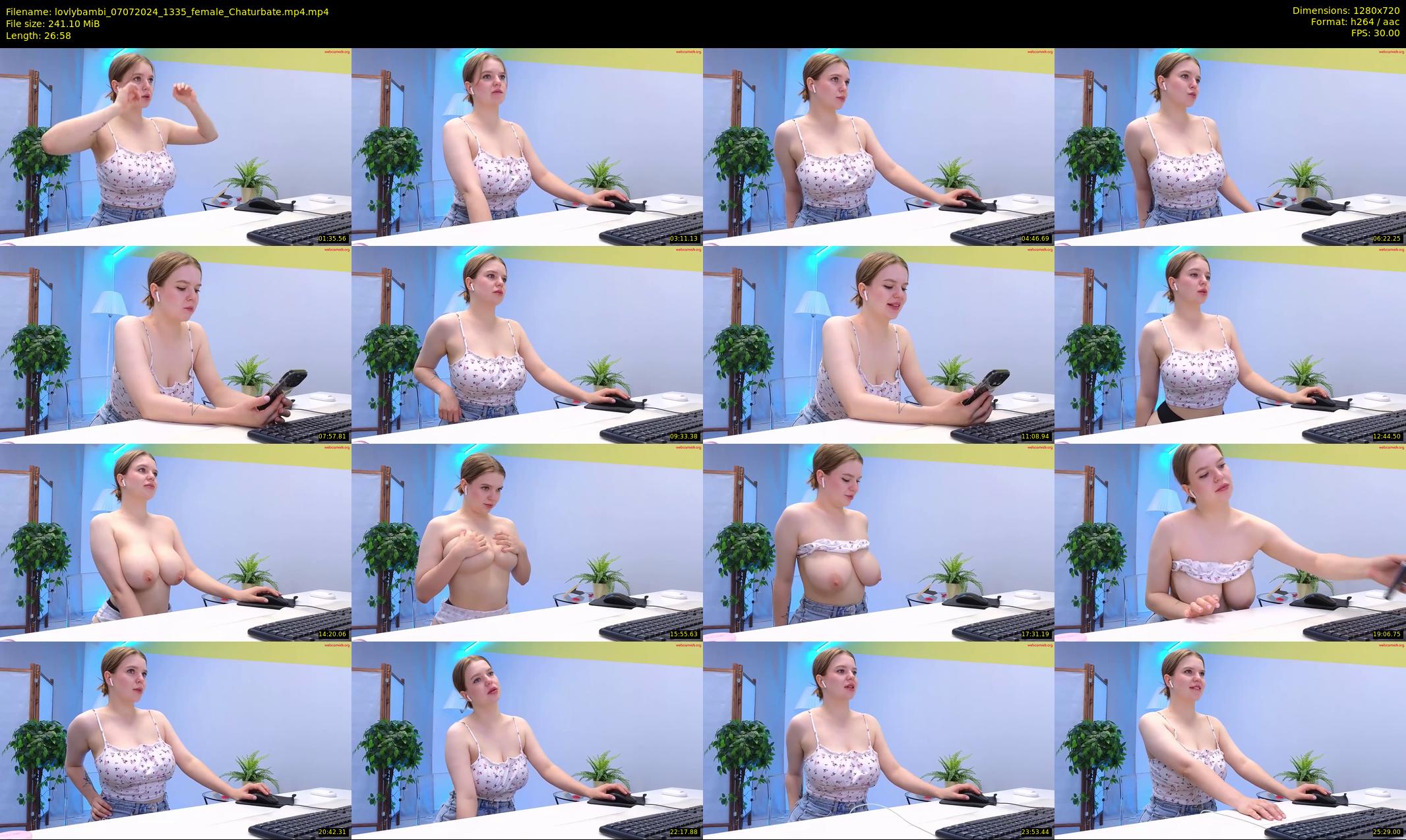 lovlybambi — 27 minute Chaturbate female cam show recording, 720p, Jul 7, 2024