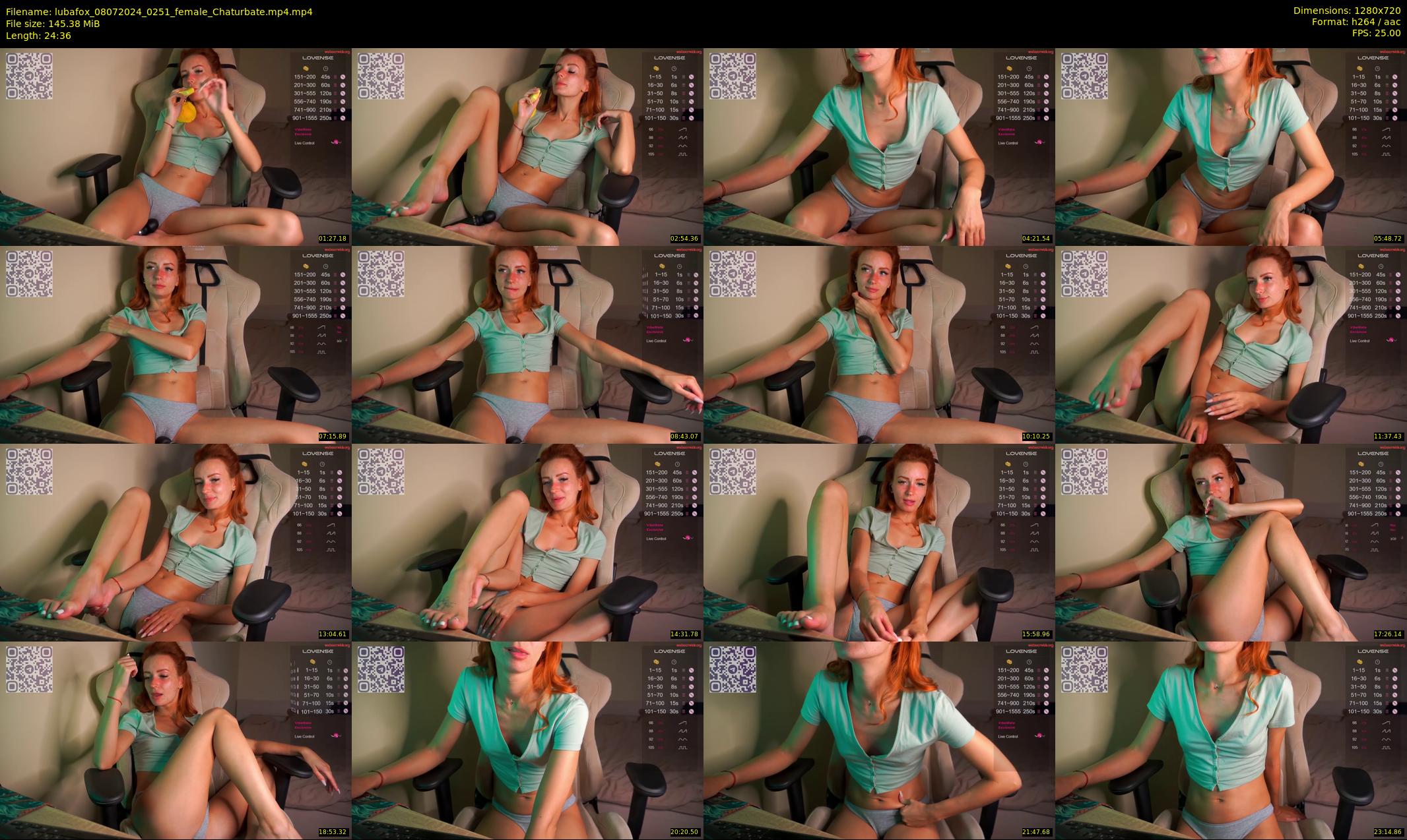 lubafox — 25 minute Chaturbate female cam show recording, 720p, Jul 8, 2024