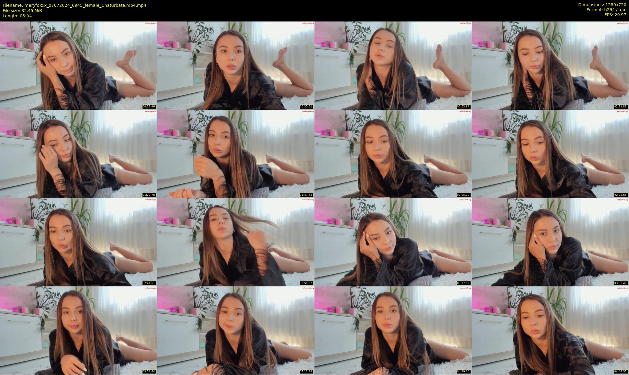 meryfoxxx — 6 minute Chaturbate female cam show recording, 720p, Jul 7, 2024