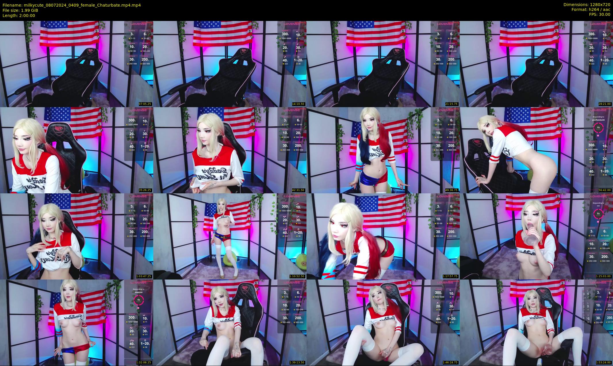 milkycute — 120 minute Chaturbate female cam show recording, 720p, Jul 8, 2024