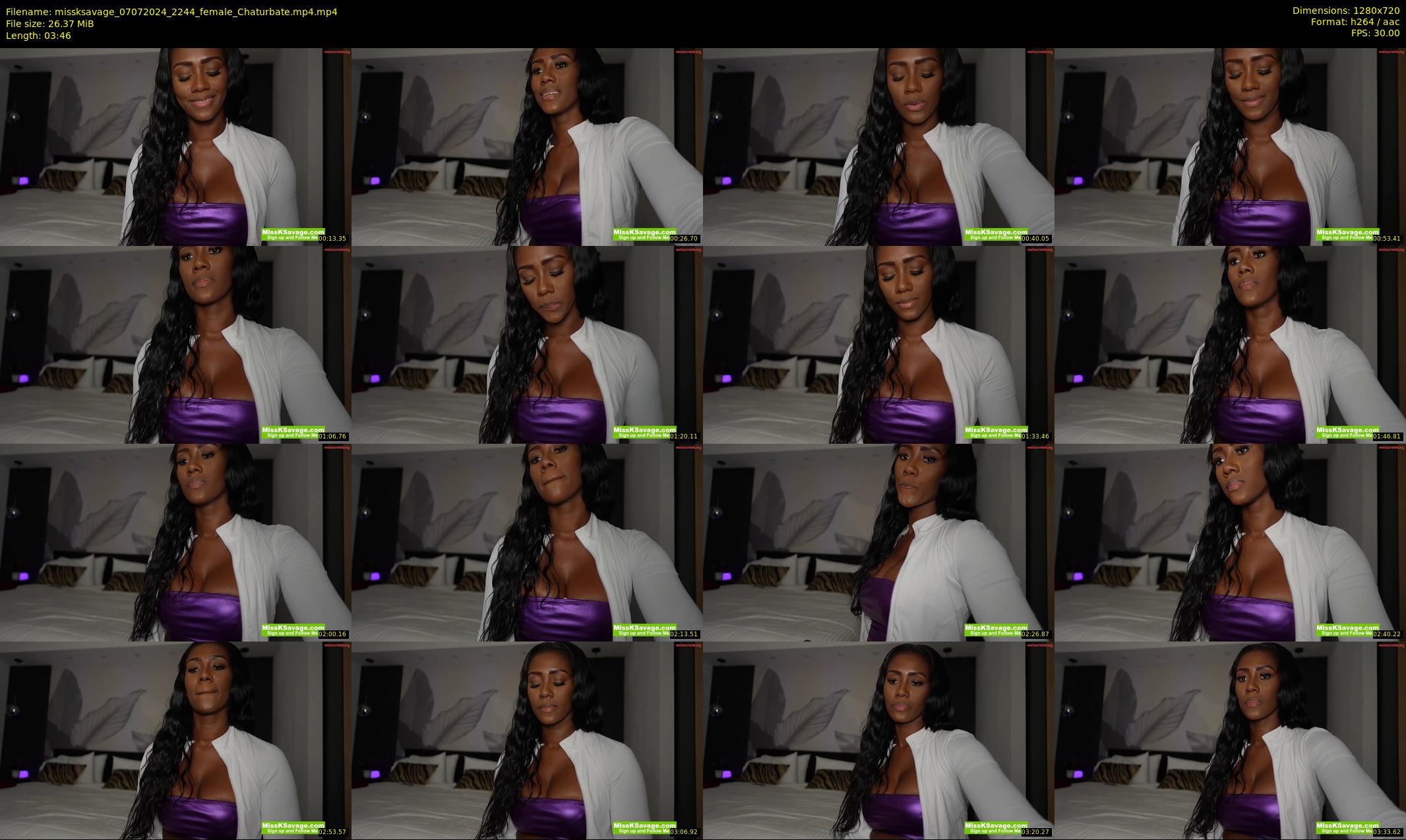 missksavage — 4 minute Chaturbate female cam show recording, 720p, Jul 7, 2024