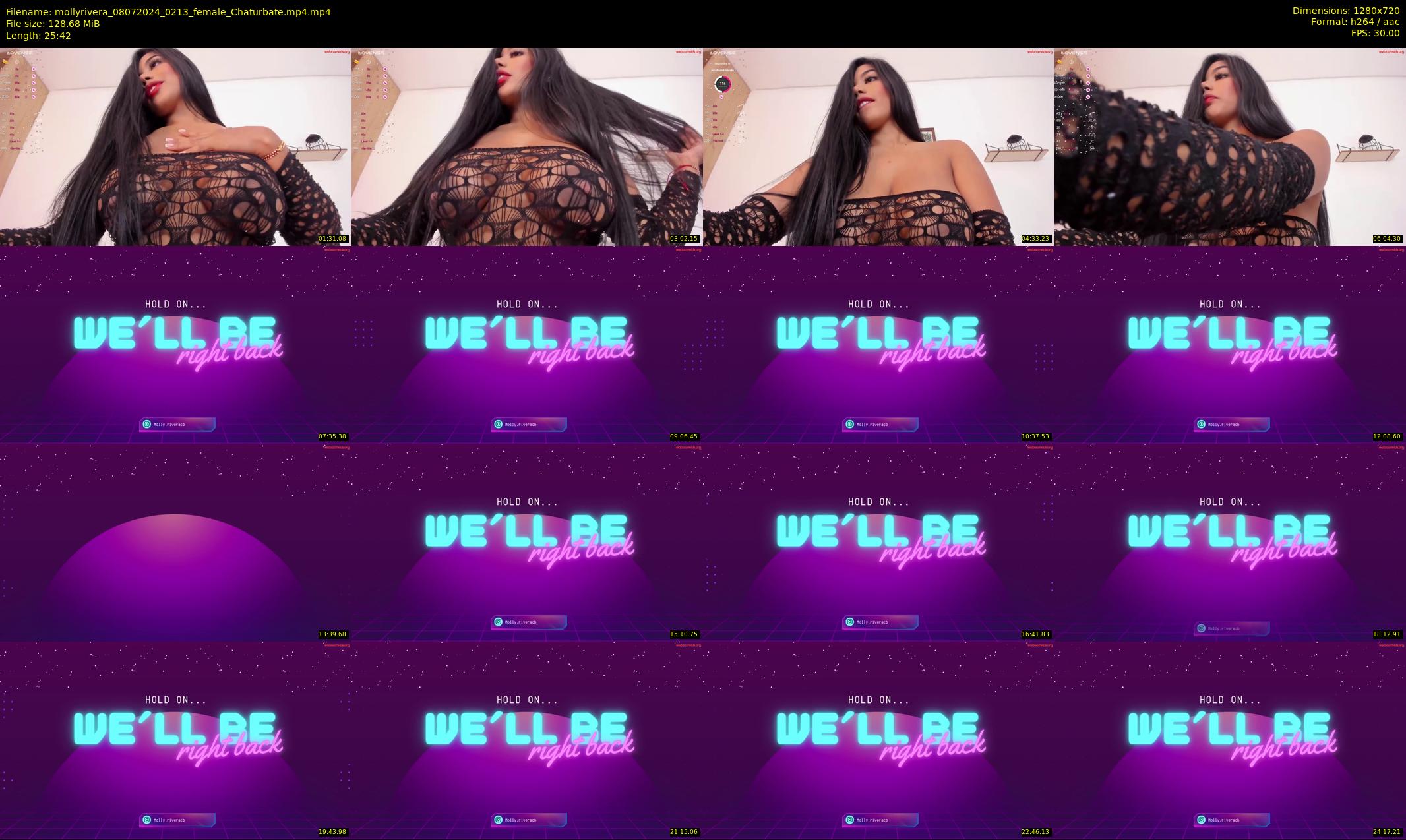mollyrivera — 26 minute Chaturbate female cam show recording, 720p, Jul 8, 2024
