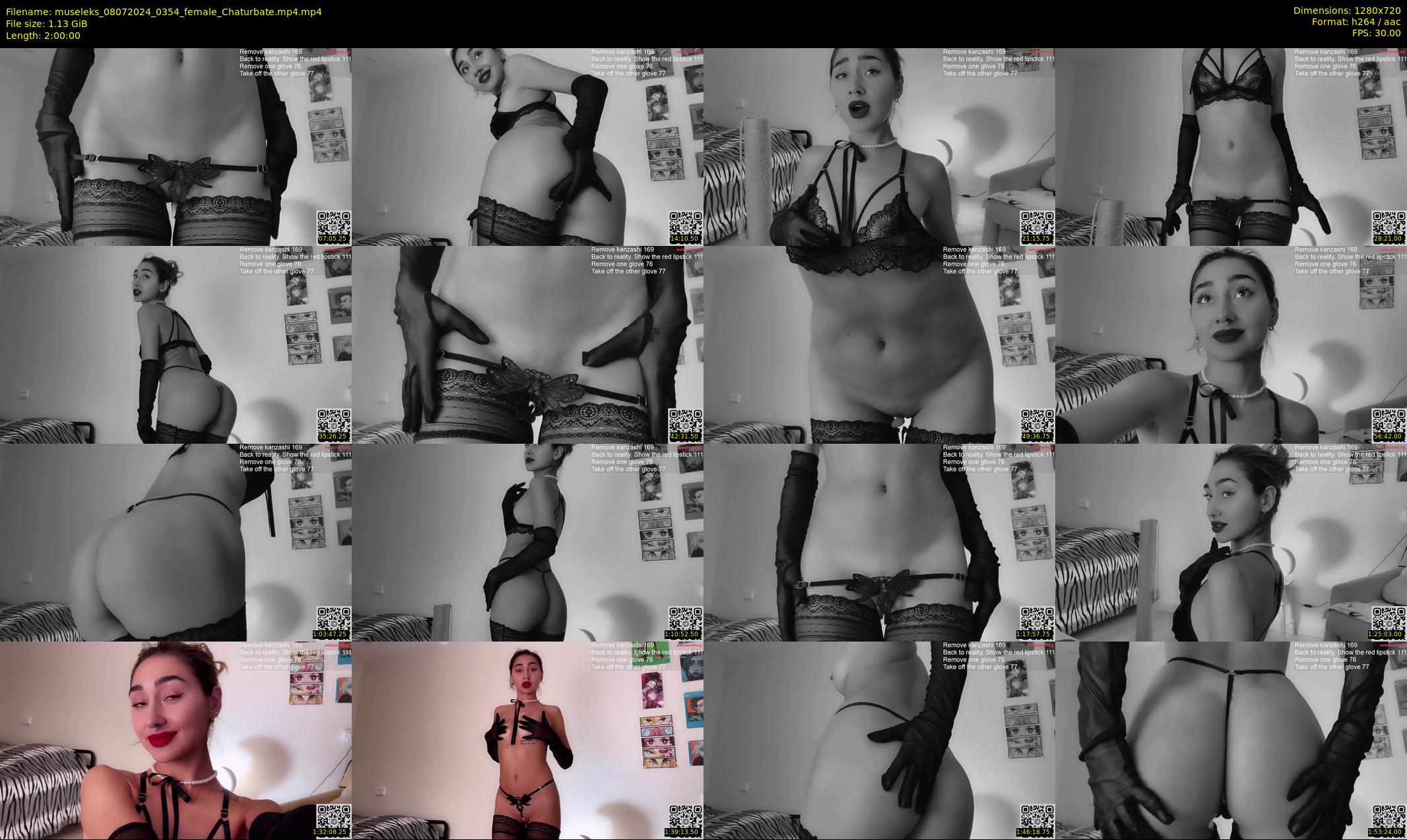 museleks — 120 minute Chaturbate female cam show recording, 720p, Jul 8, 2024
