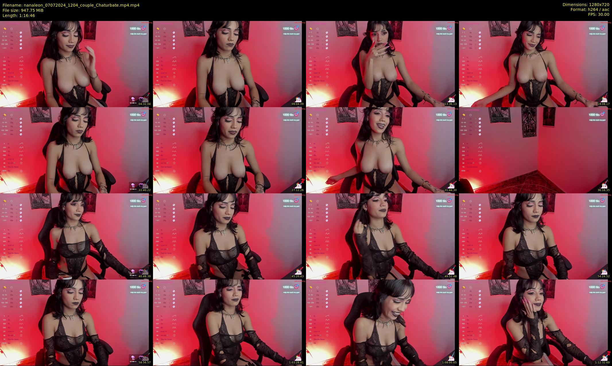 nanaleon — 77 minute Chaturbate couple cam show recording, 720p, Jul 7, 2024