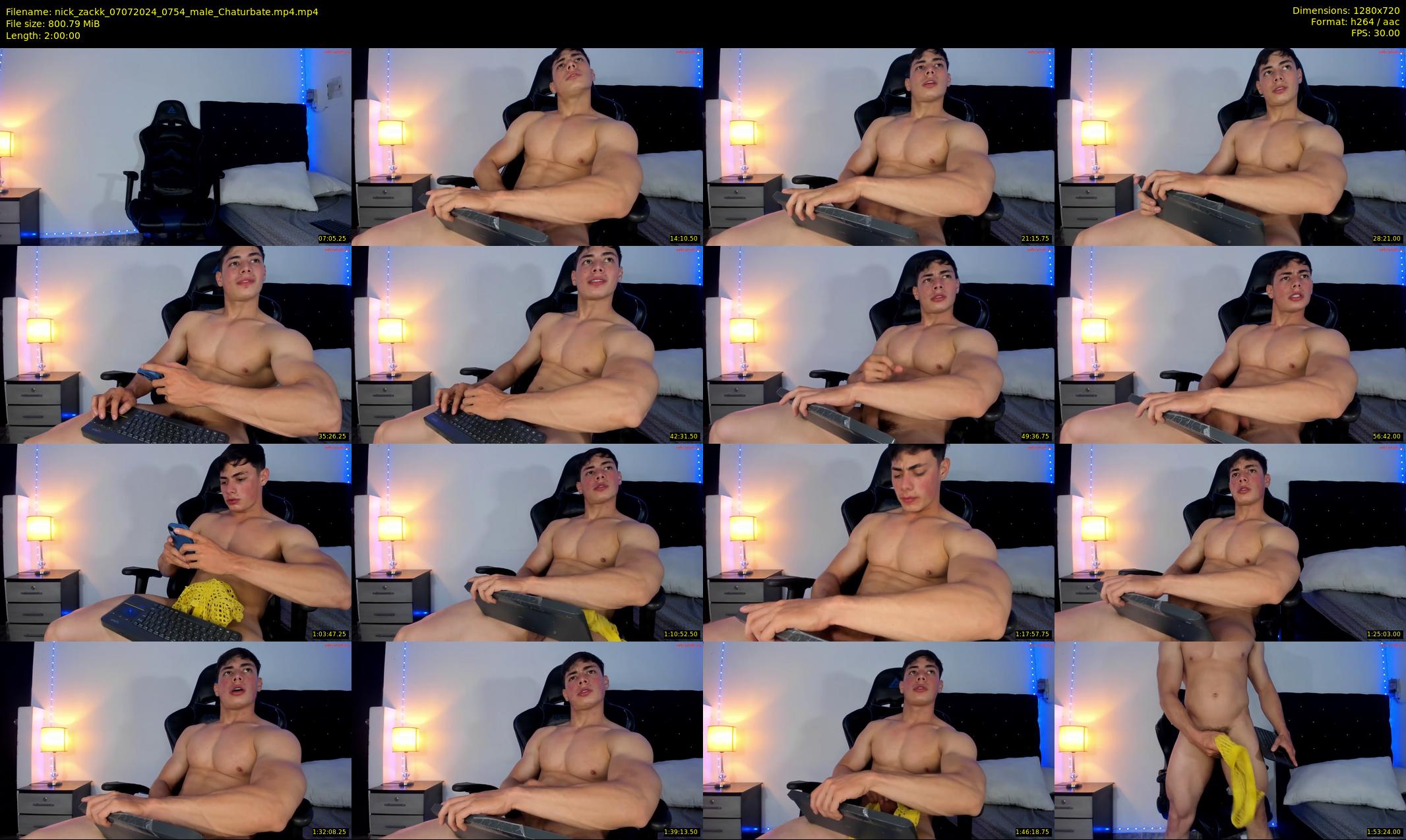 nick_zackk — 120 minute Chaturbate male cam show recording, 720p, Jul 7, 2024