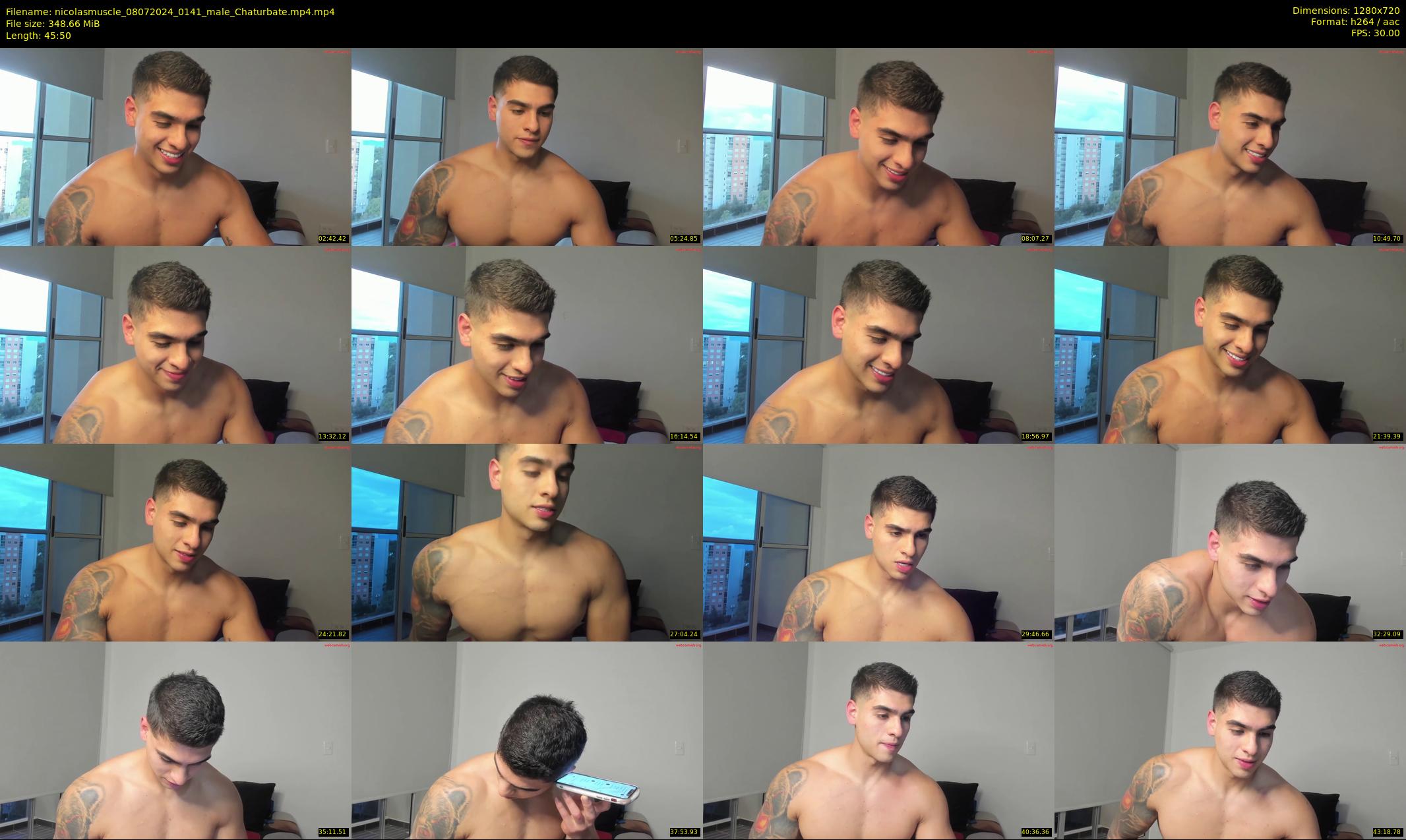 nicolasmuscle — 46 minute Chaturbate male cam show recording, 720p, Jul 8, 2024