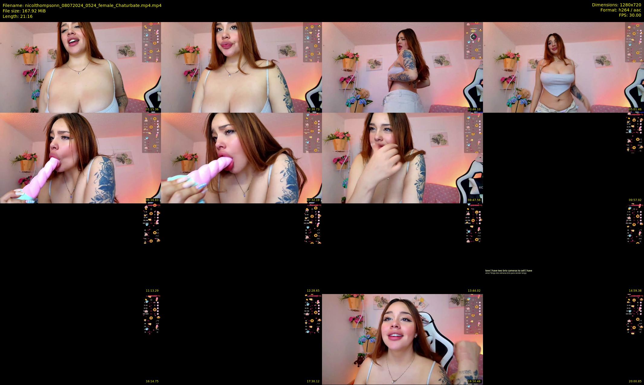 nicolthompsonn — 22 minute Chaturbate female cam show recording, 720p, Jul 8, 2024