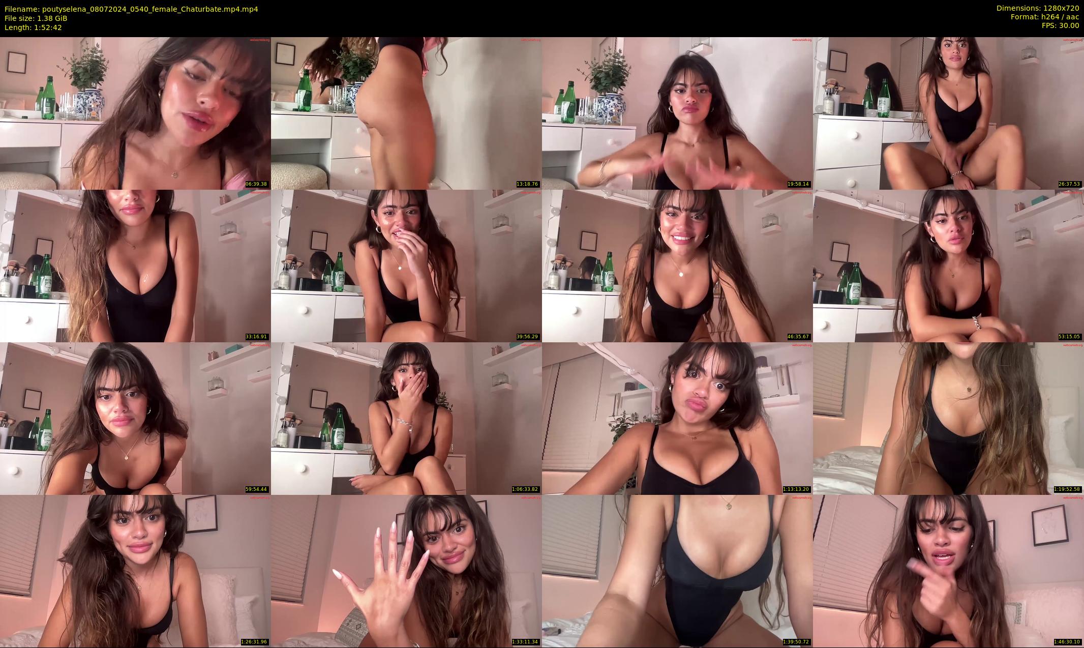 poutyselena — 113 minute Chaturbate female cam show recording, 720p, Jul 8, 2024