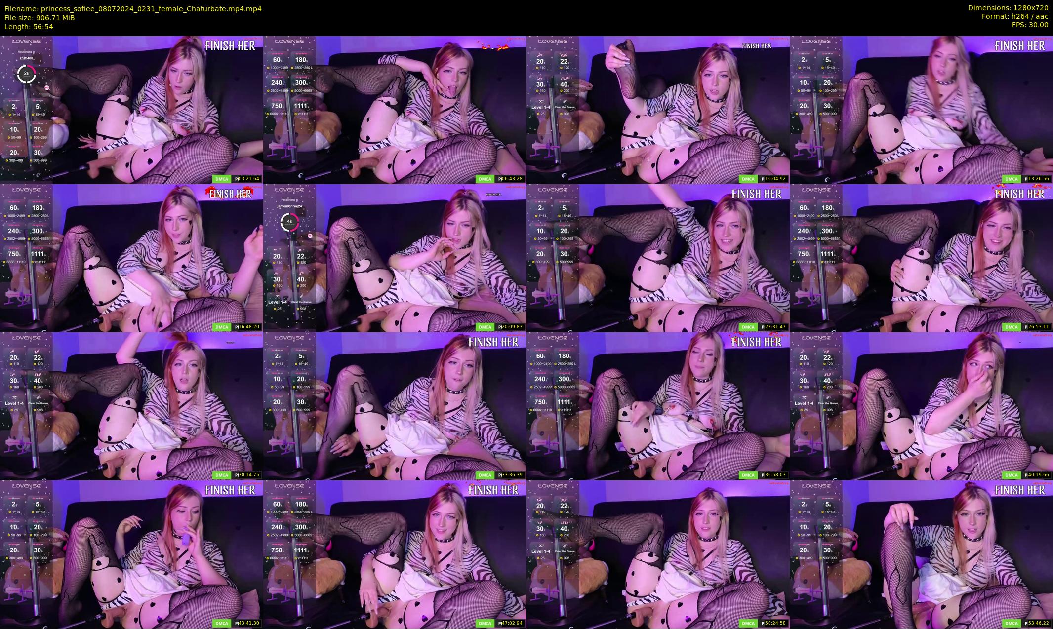 princess_sofiee — 57 minute Chaturbate female cam show recording, 720p, Jul 8, 2024