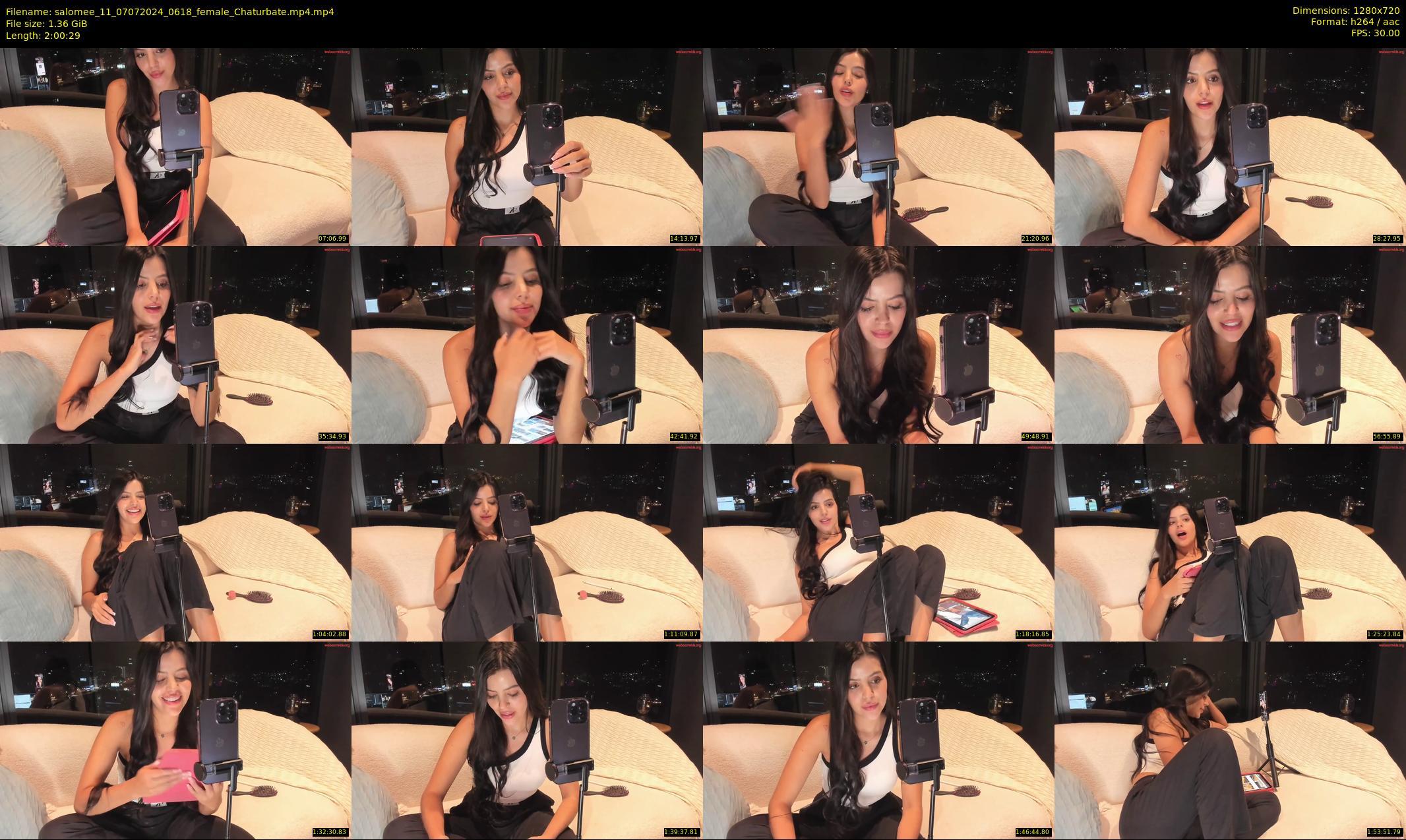 salomee_11 — 121 minute Chaturbate female cam show recording, 720p, Jul 7, 2024
