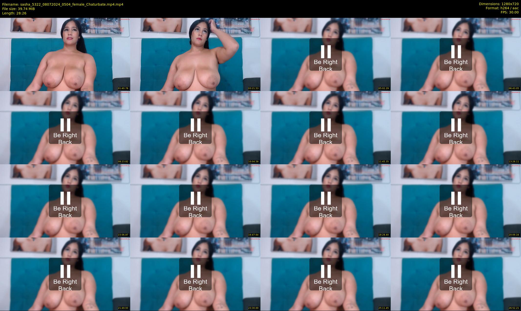 sasha_5322 — 29 minute Chaturbate female cam show recording, 720p, Jul 8, 2024