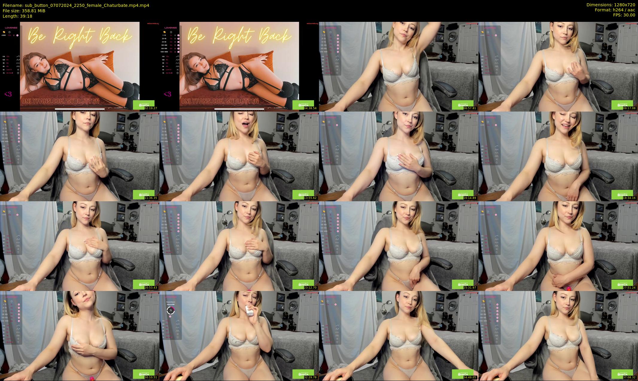 sub_button — 40 minute Chaturbate female cam show recording, 720p, Jul 7, 2024