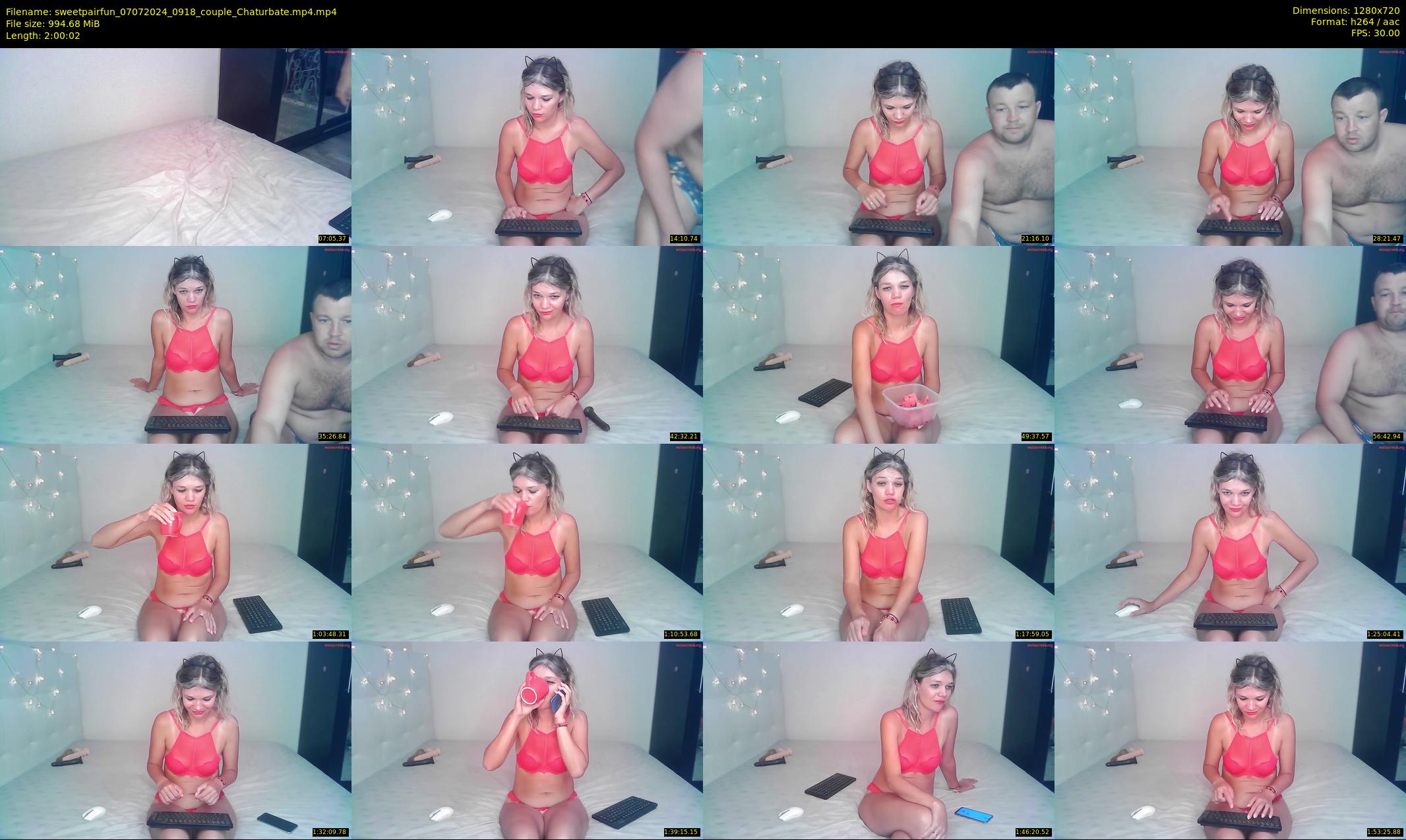 sweetpairfun — 121 minute Chaturbate couple cam show recording, 720p, Jul 7, 2024