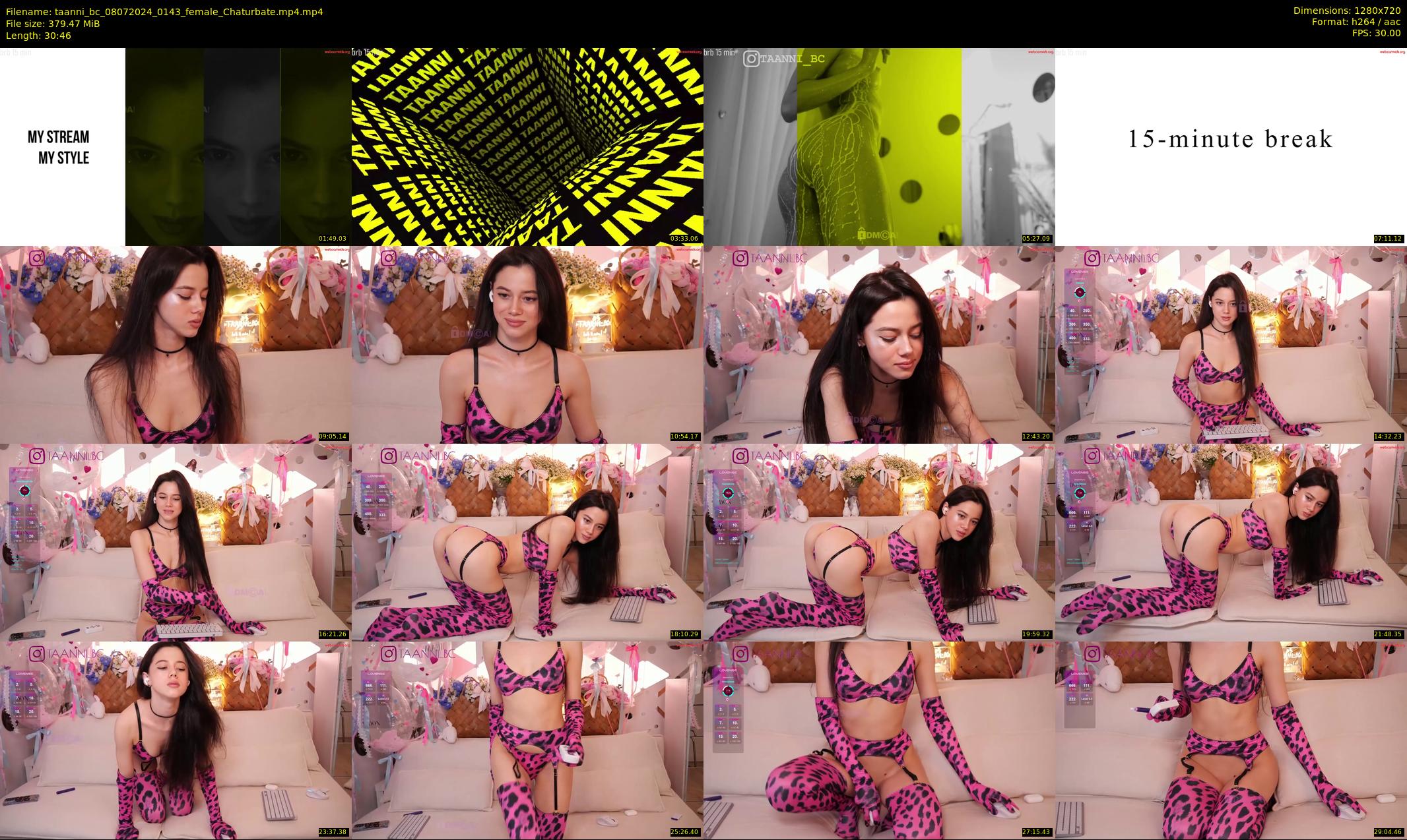 taanni_bc — 31 minute Chaturbate female cam show recording, 720p, Jul 8, 2024