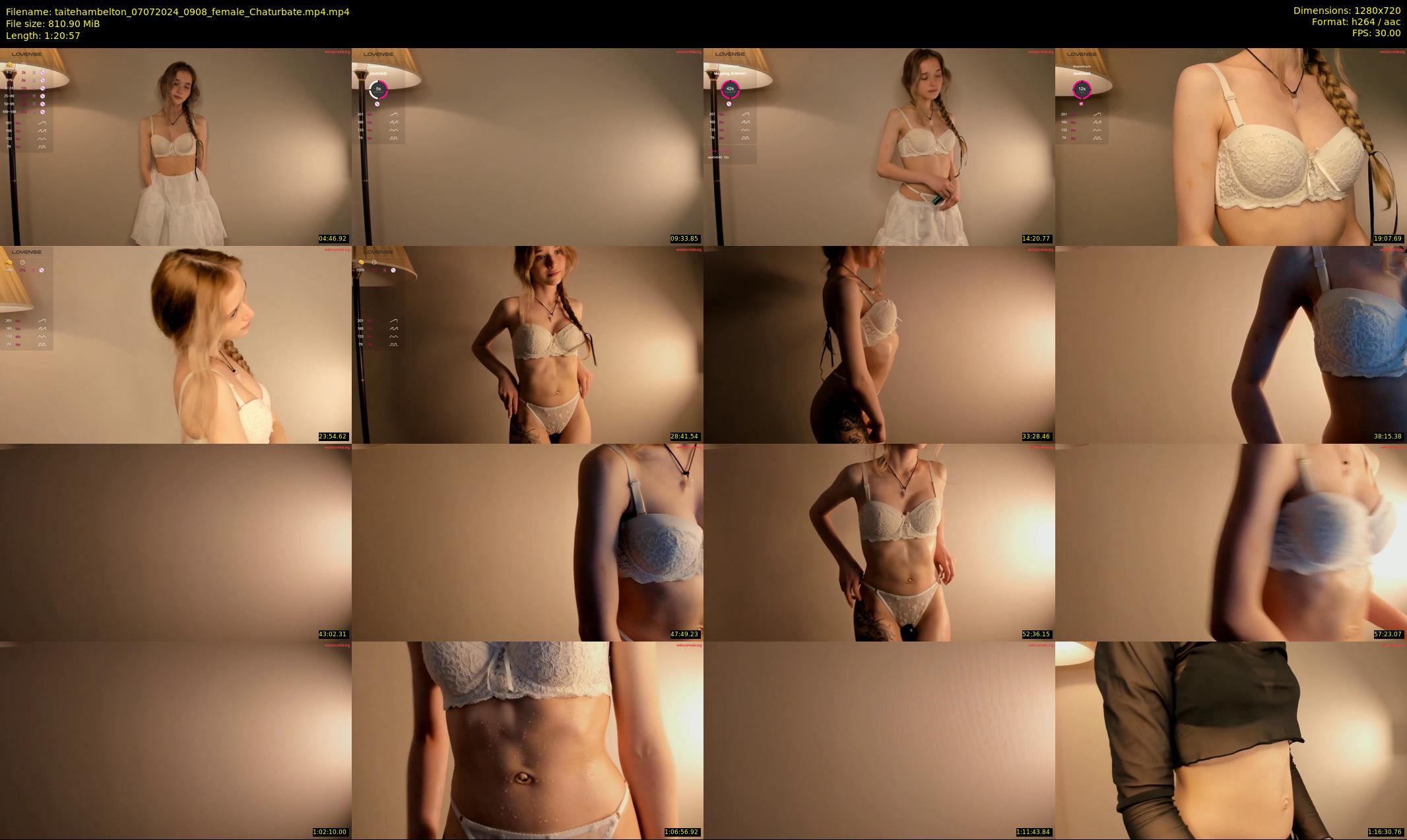 taitehambelton — 81 minute Chaturbate female cam show recording, 720p, Jul 7, 2024