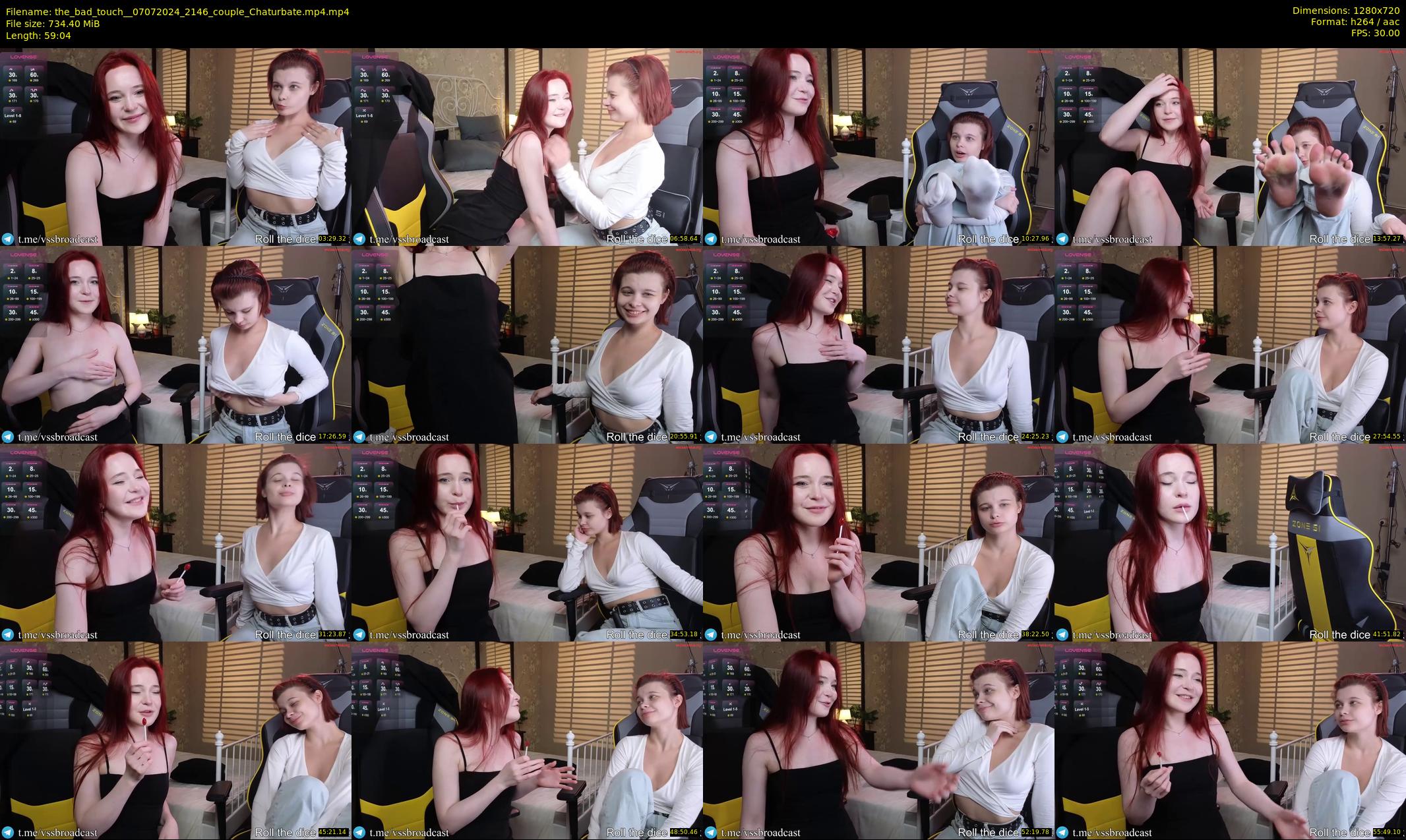 the_bad_touch_ — 60 minute Chaturbate couple cam show recording, 720p, Jul 7, 2024