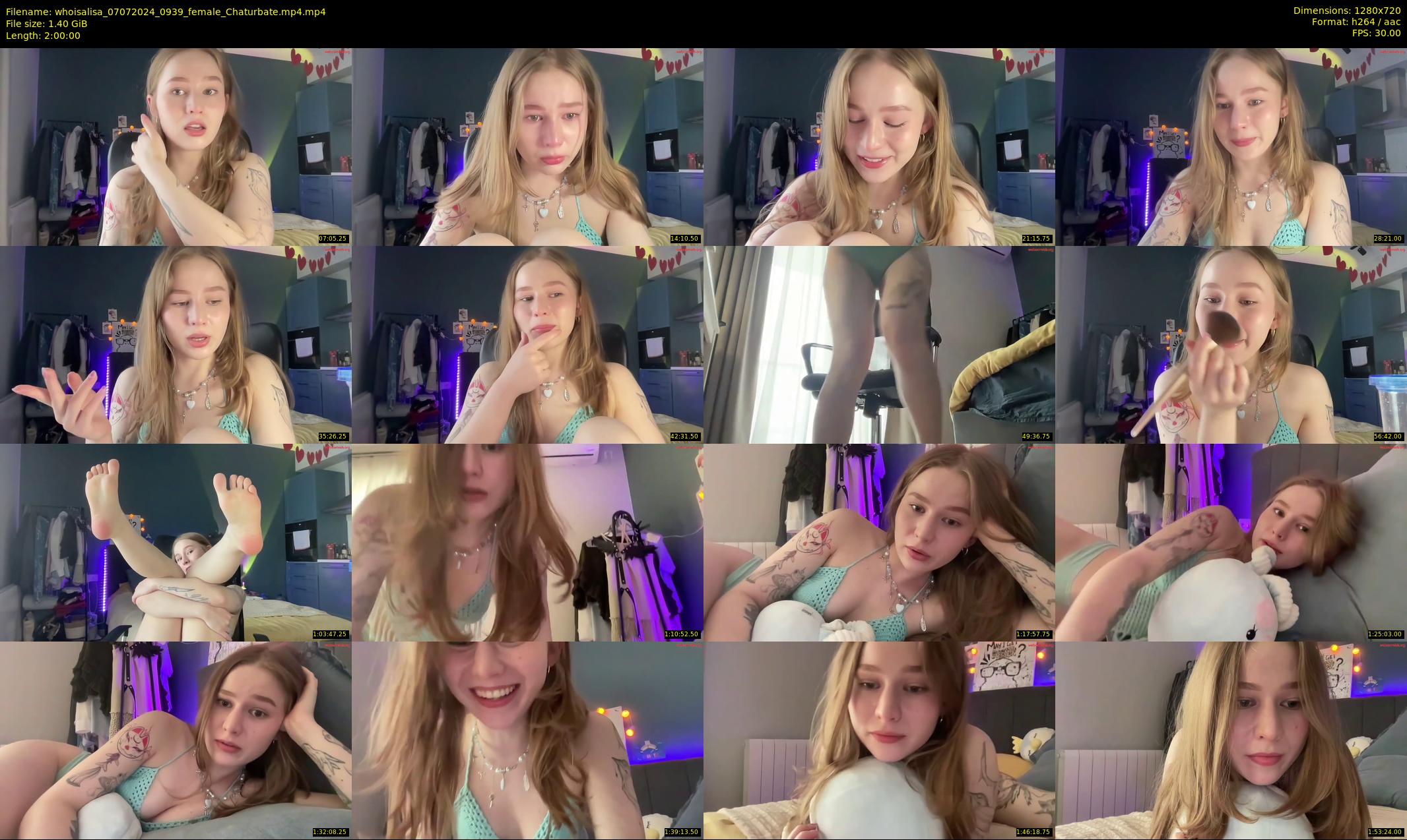 whoisalisa — 120 minute Chaturbate female cam show recording, 720p, Jul 7, 2024