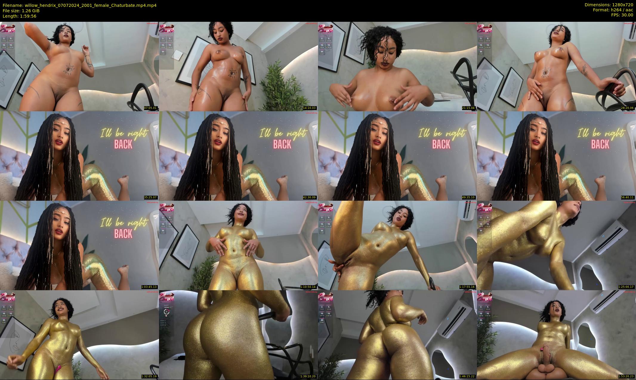 willow_hendrix — 120 minute Chaturbate female cam show recording, 720p, Jul 7, 2024
