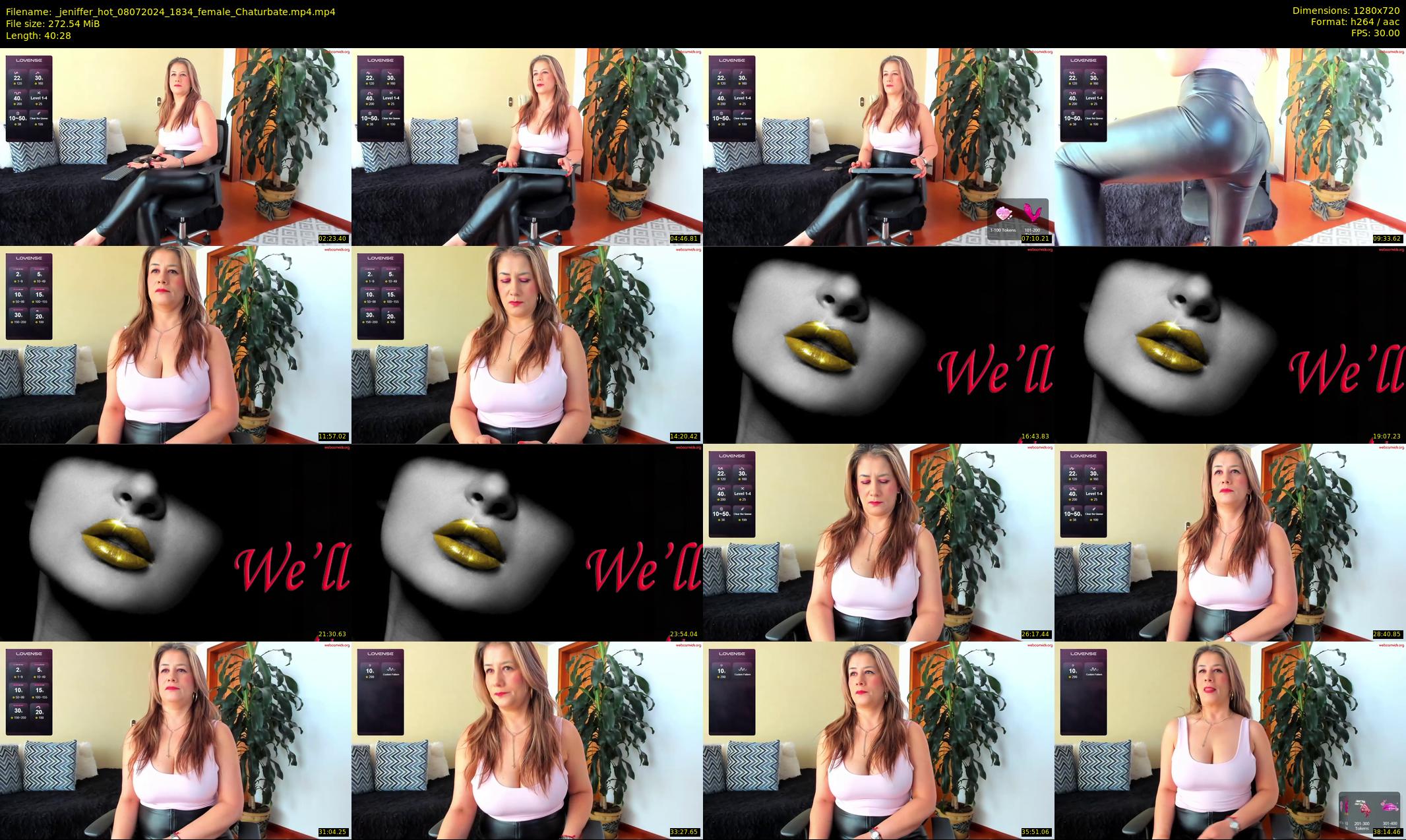_jeniffer_hot — 41 minute Chaturbate female cam show recording, 720p, Jul 8, 2024