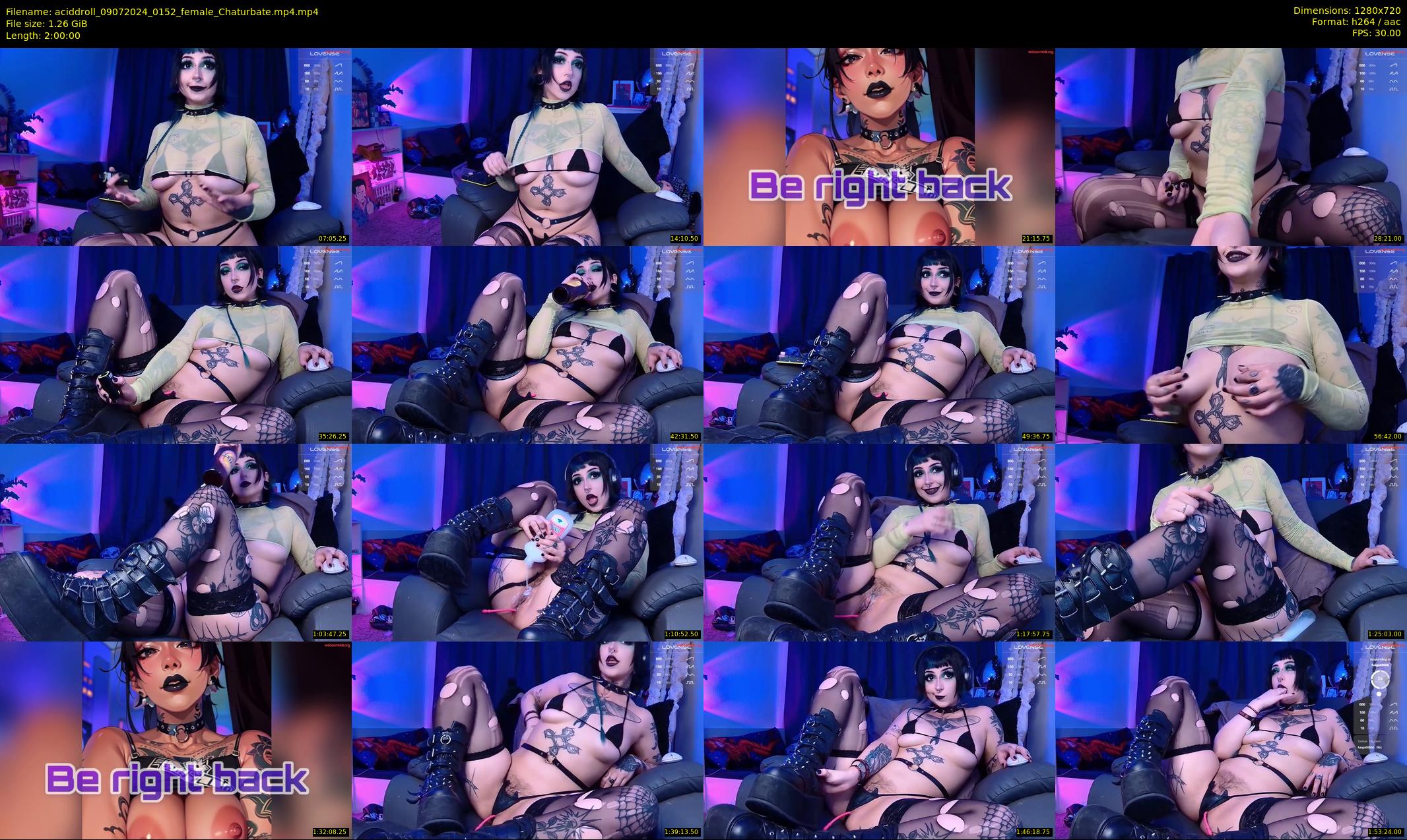 aciddroll — 120 minute Chaturbate female cam show recording, 720p, Jul 9, 2024